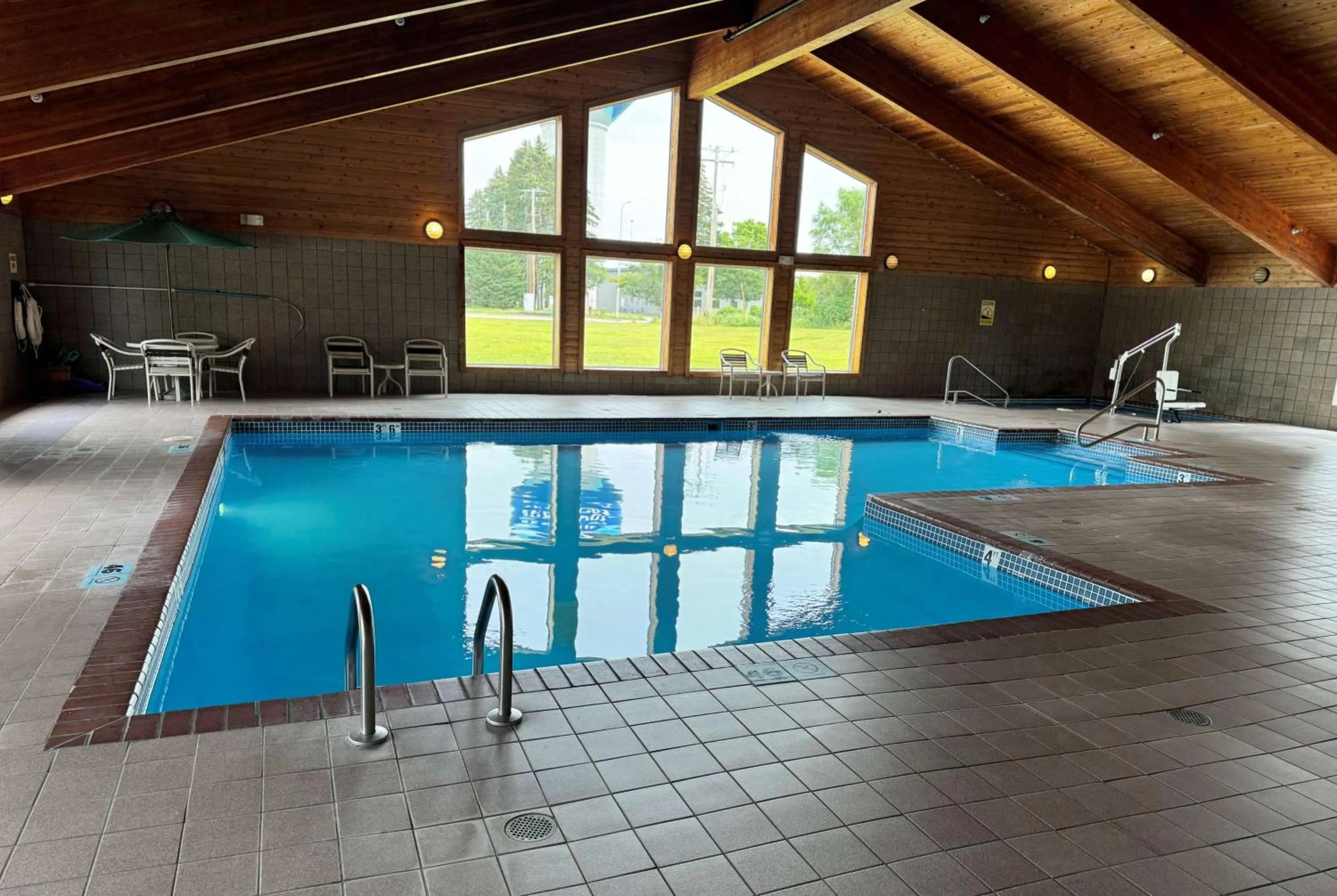 Pool view in AmericInn by Wyndham St Cloud MN I-94