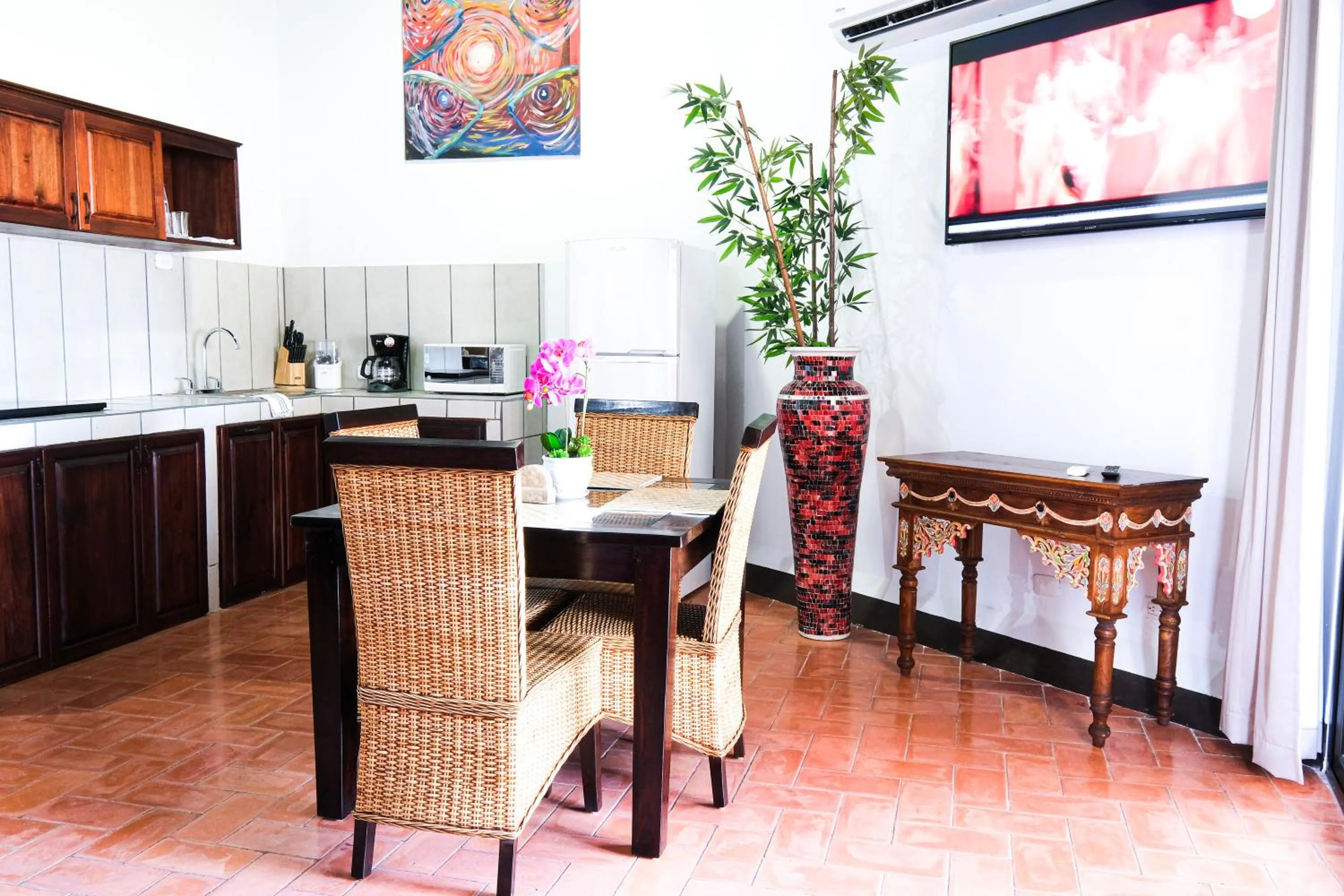 Kitchen or kitchenette in Hotel Terraza del Pacifico