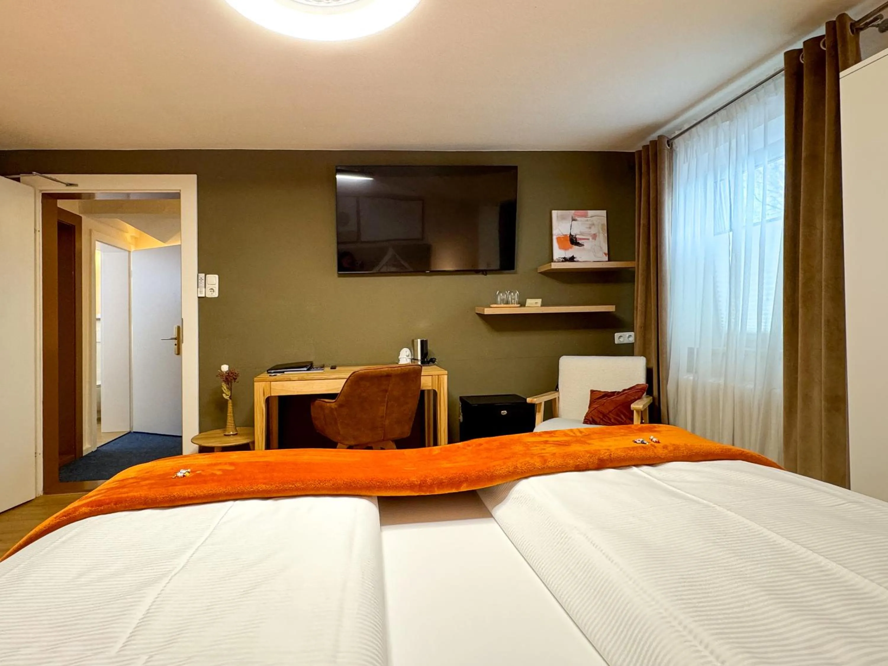 Photo of the whole room, Bed in Sieben Zimmer am See