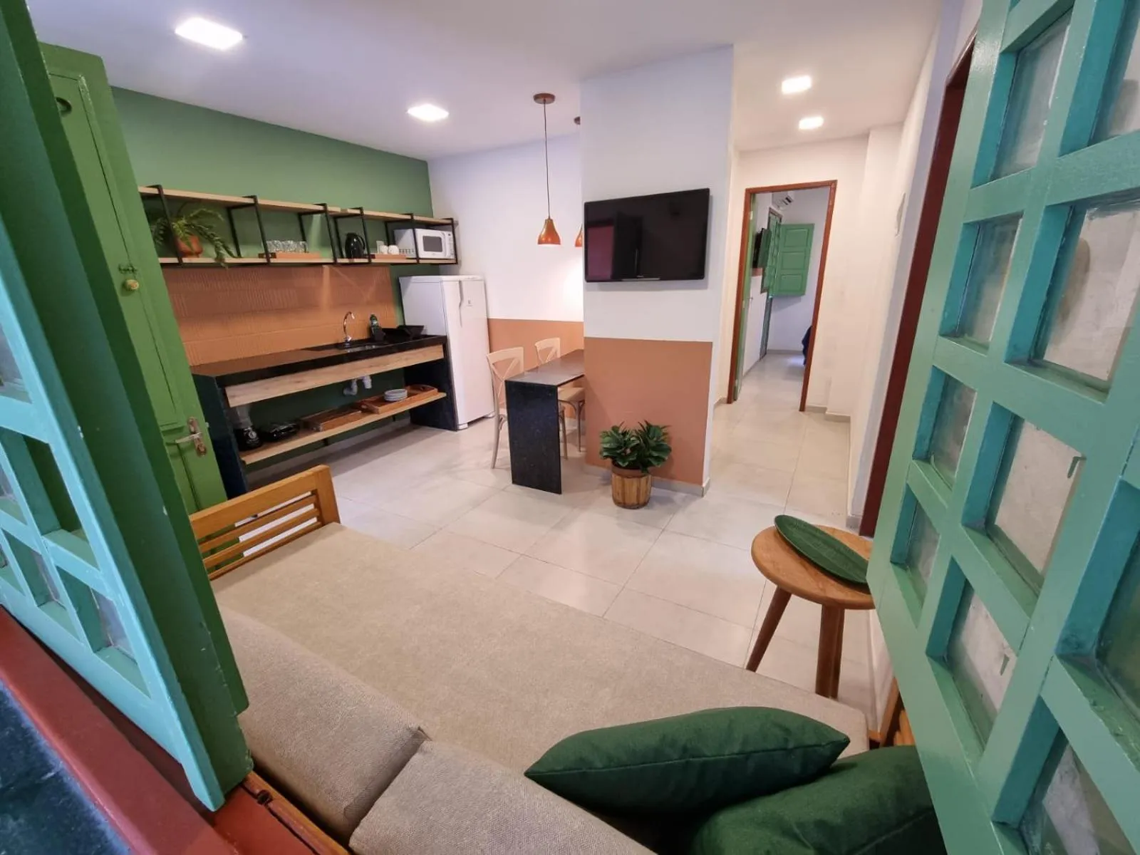 Living room in Chalés Praias do Sul