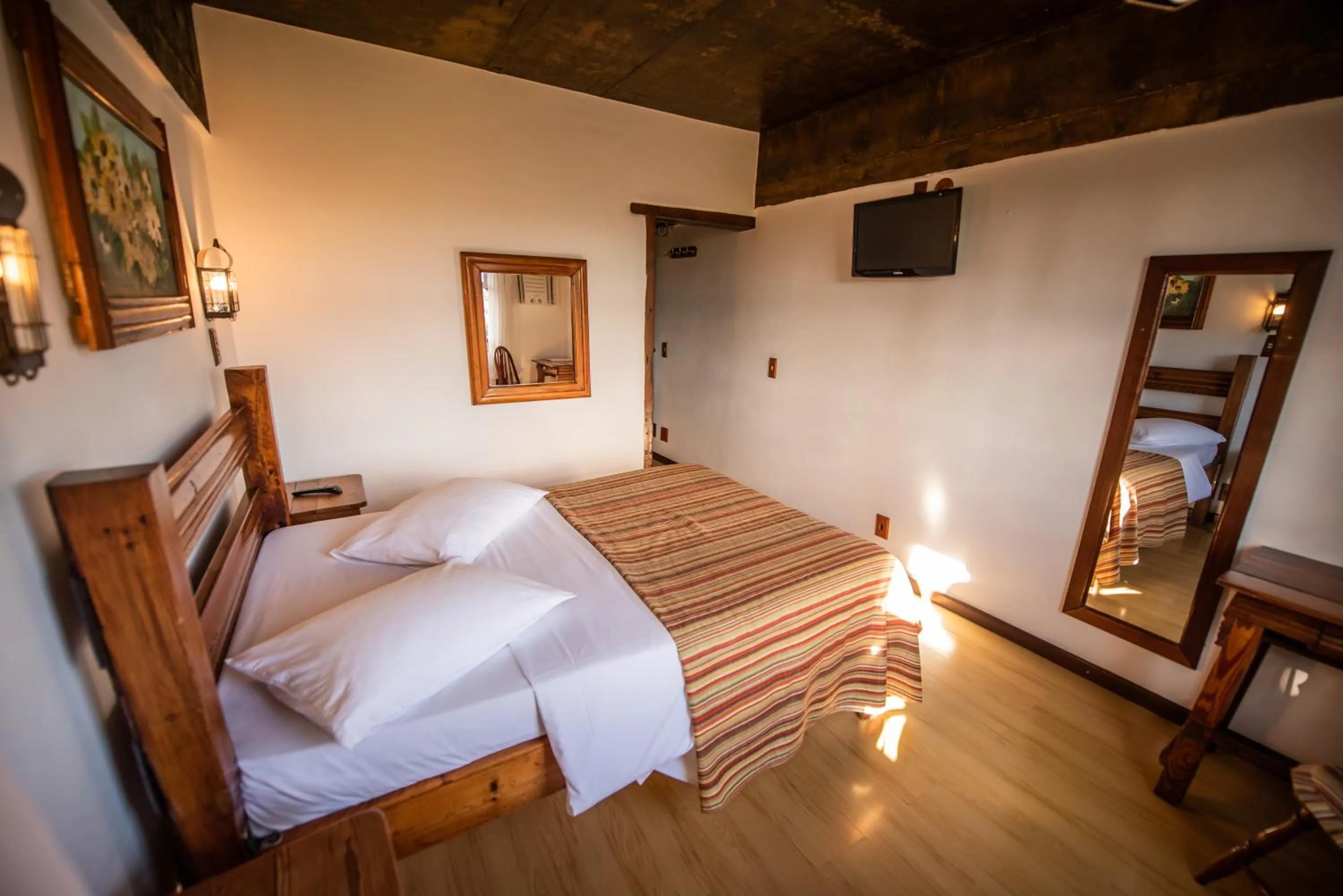 Bed in Pousada Monte Imperial