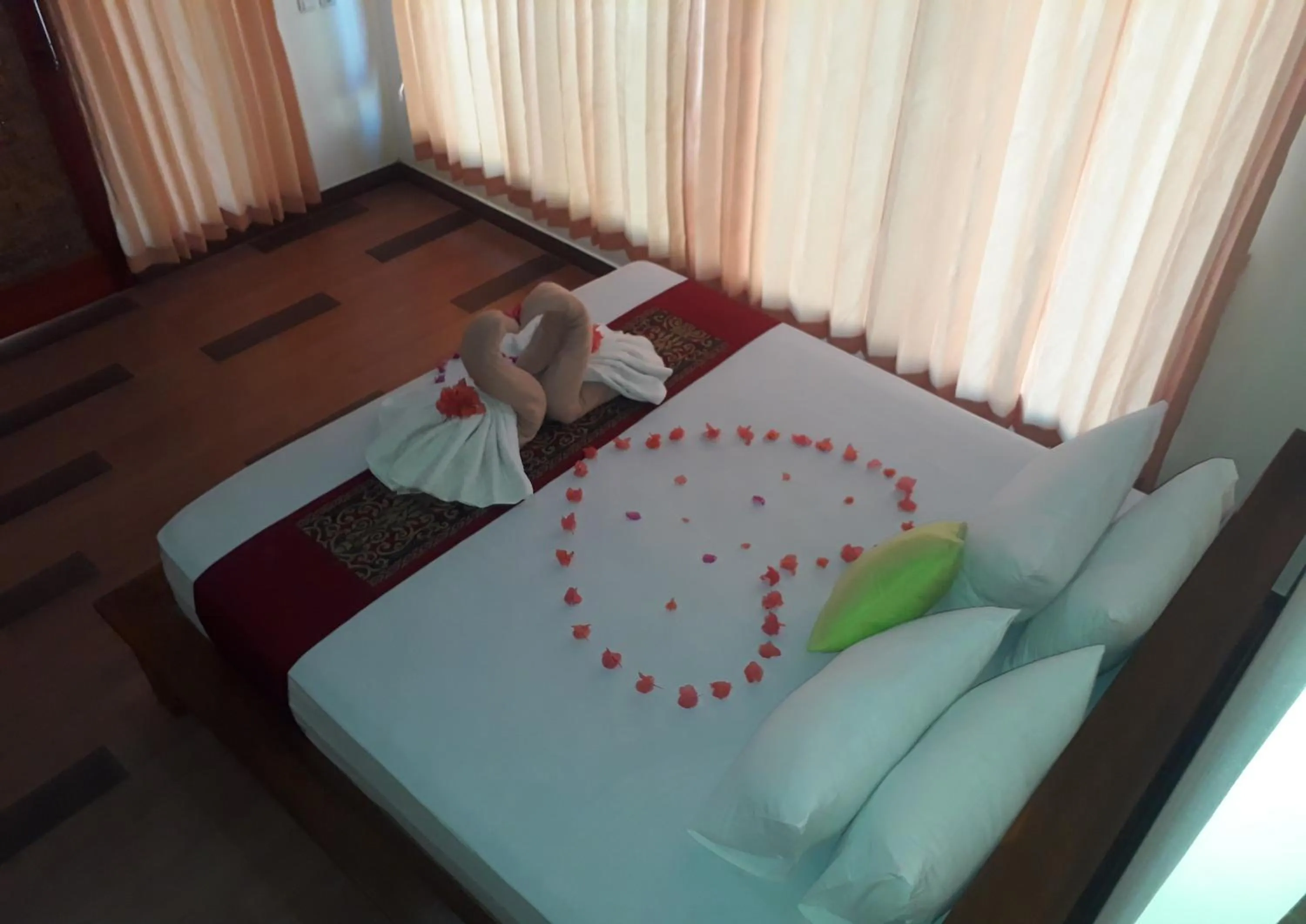 Bed in Balenta Bungalow Gili Trawangan