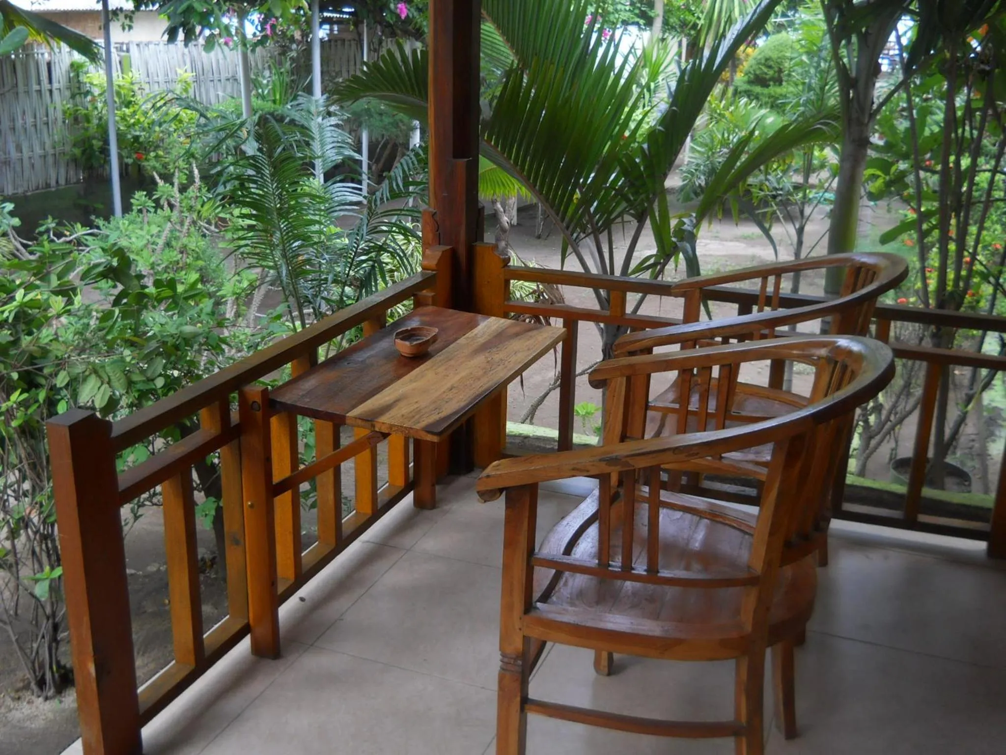 Balcony/Terrace in Balenta Bungalow Gili Trawangan