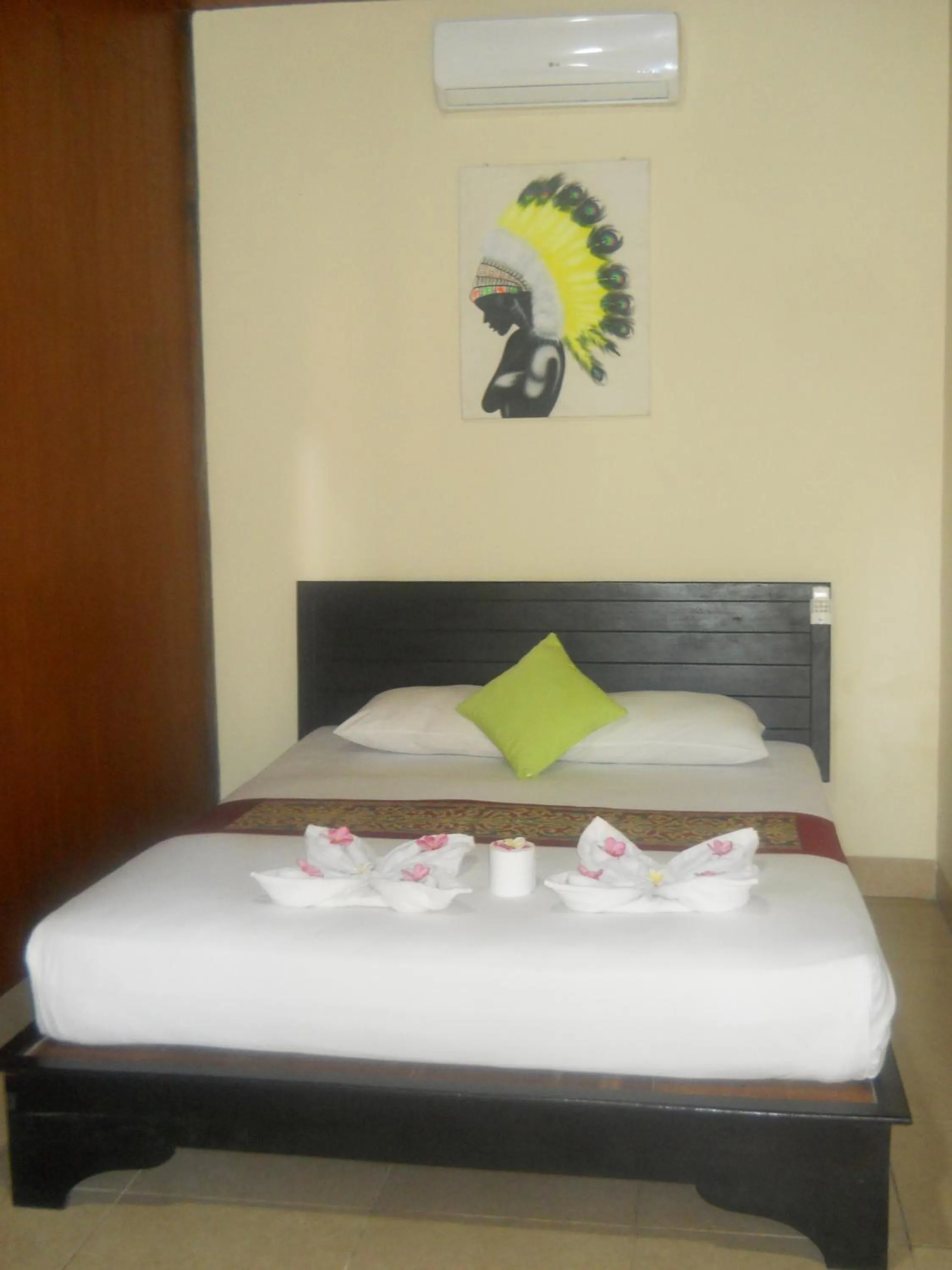 Bed in Balenta Bungalow Gili Trawangan