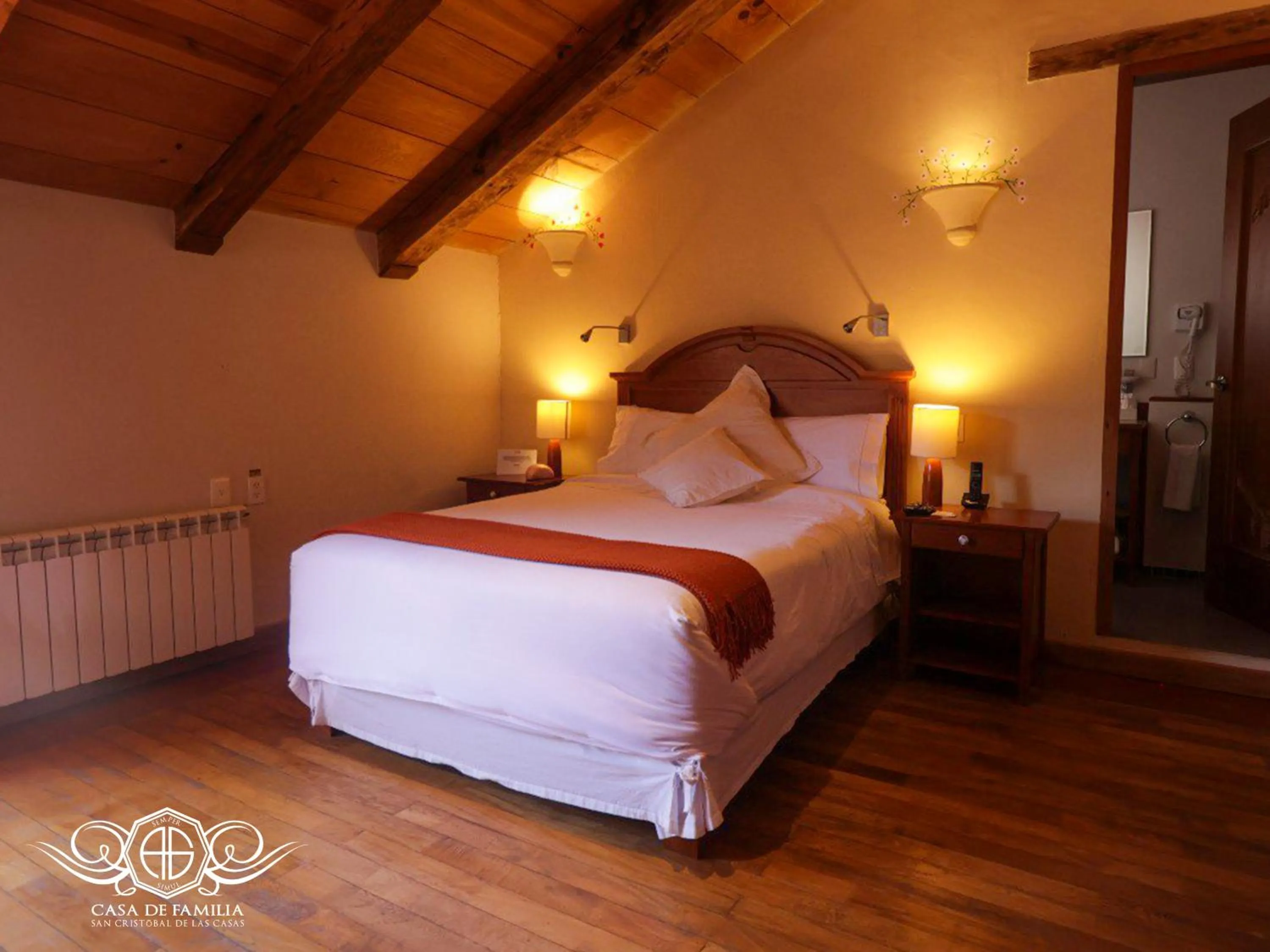 Bed in Hotel Casa de Familia de San Cristobal