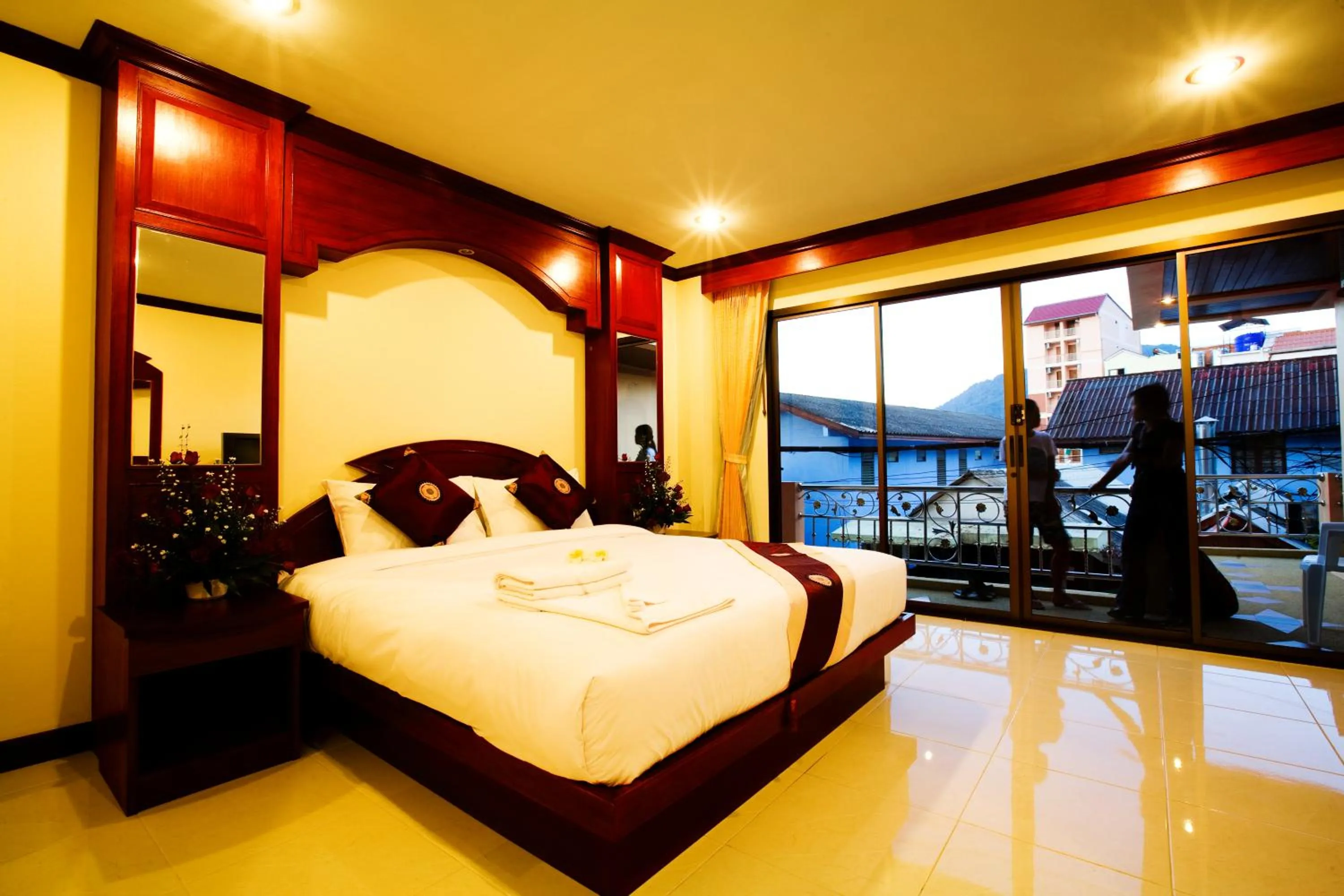 Bed in Baan Sudarat Hotel