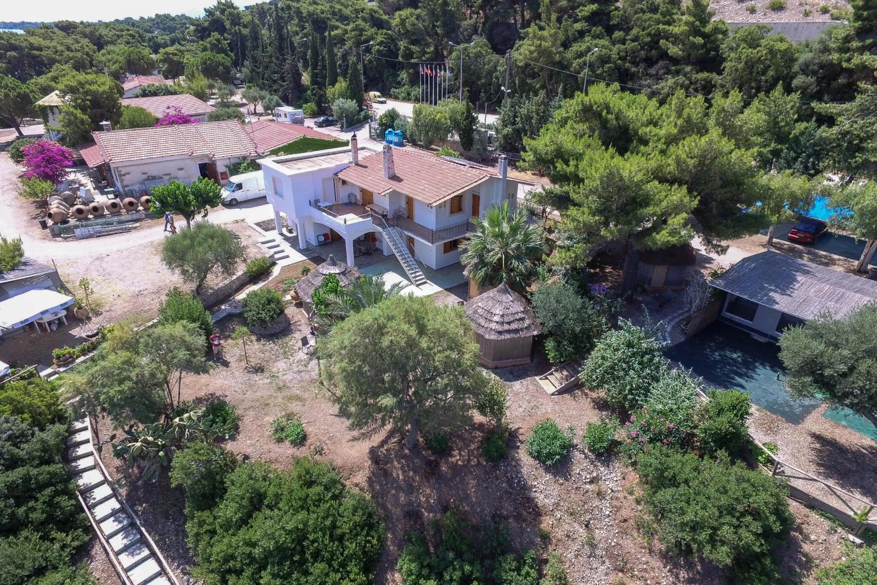 Bird's eye view in Tsolis Village