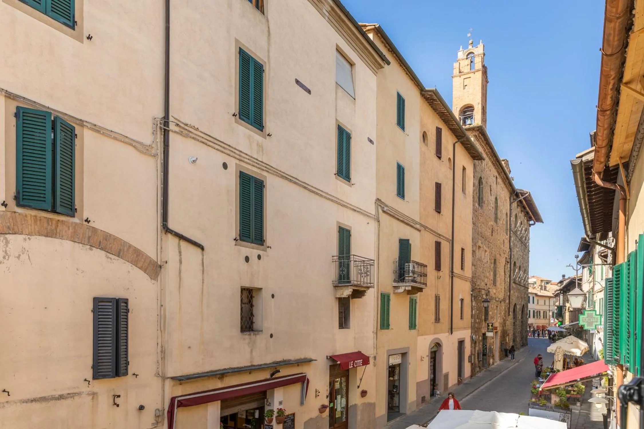 Street view in Tuscany View Montalcino