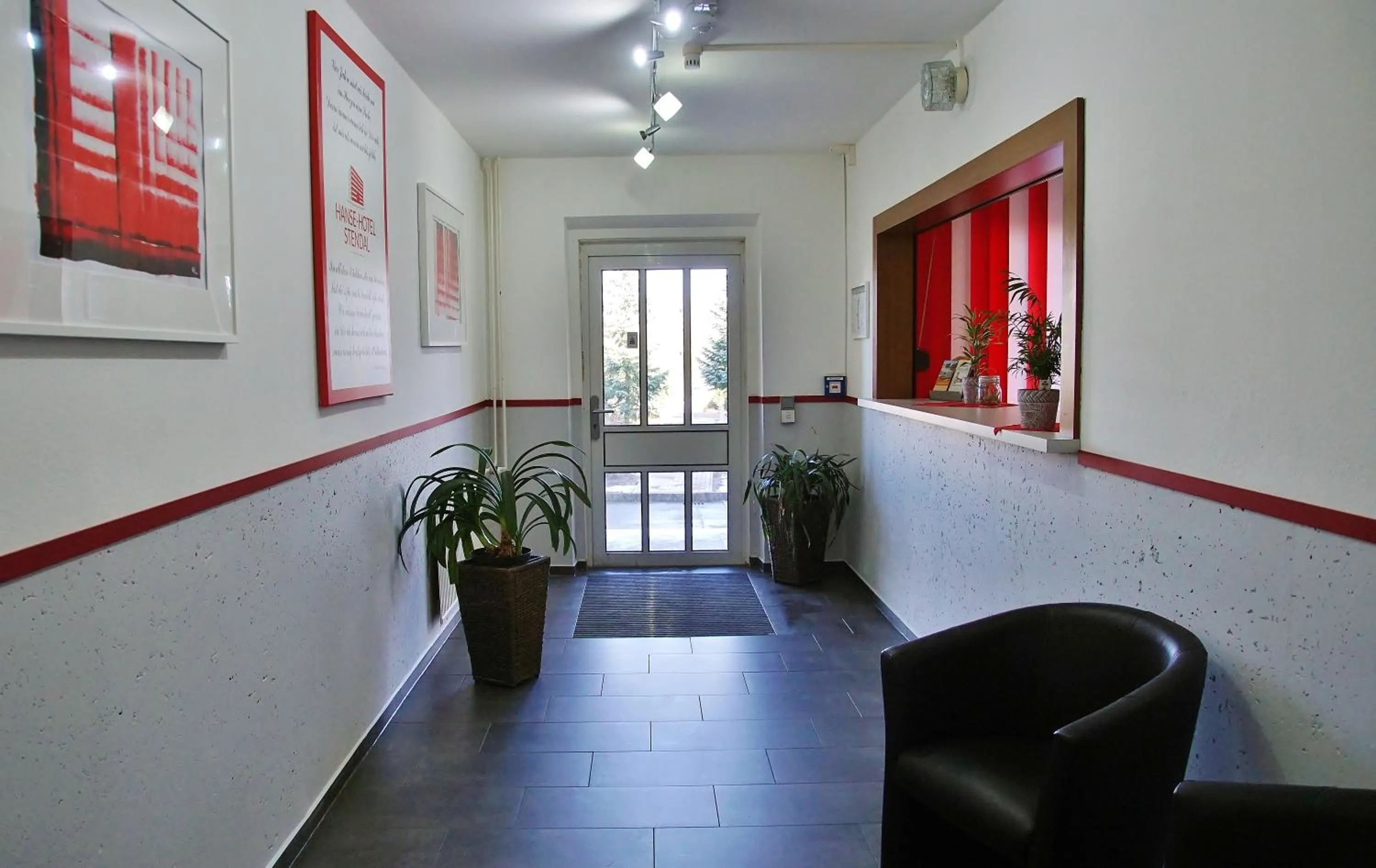 Lobby or reception in Hanse-Hotel Stendal