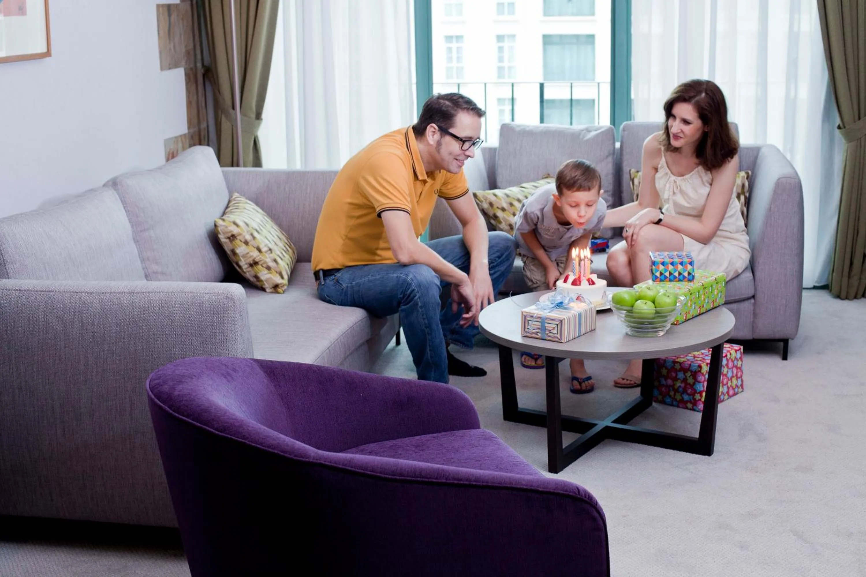 Living room in Fraser Place Robertson Walk Singapore
