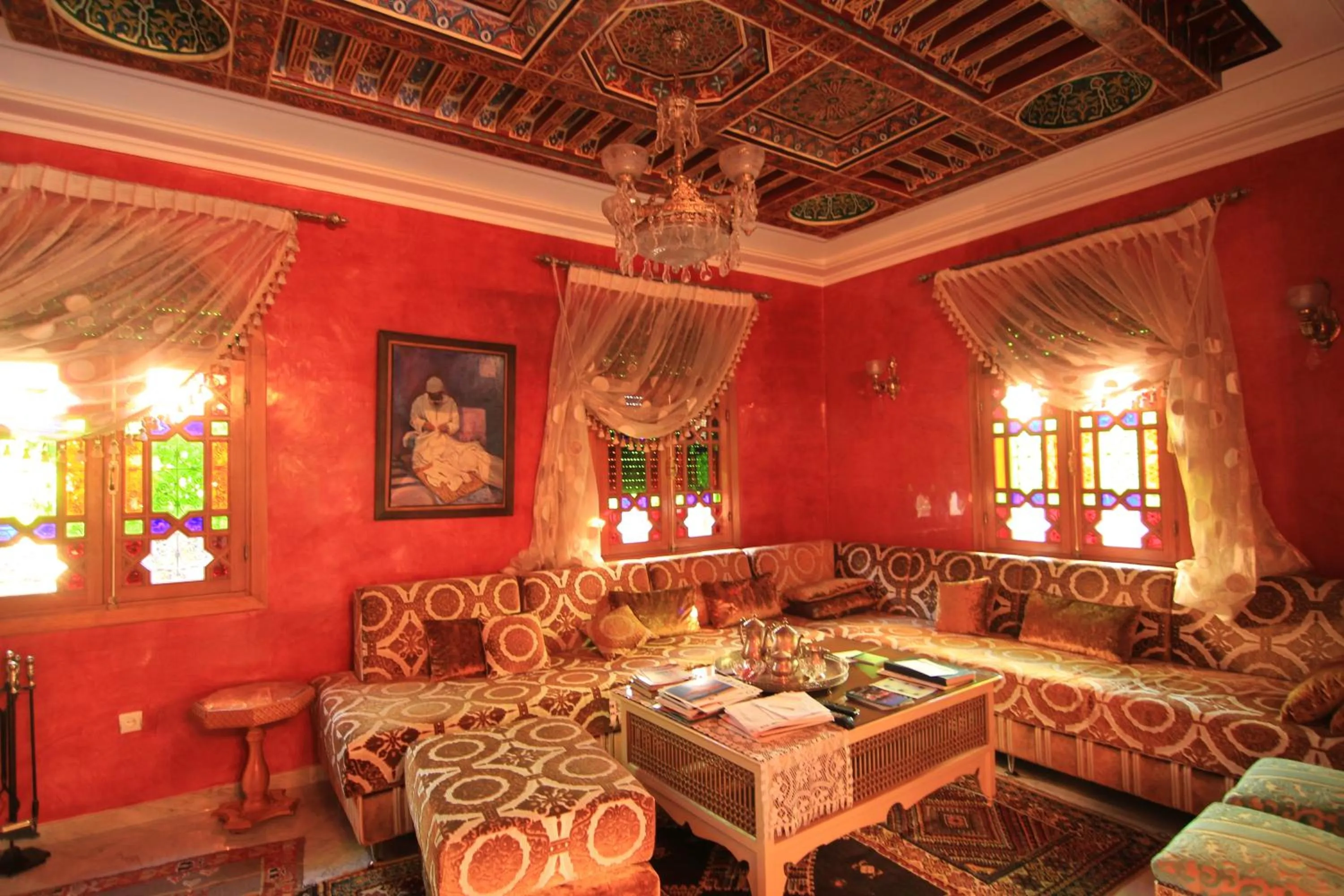 Living room in Riad Raouia HAMMAM & SPA