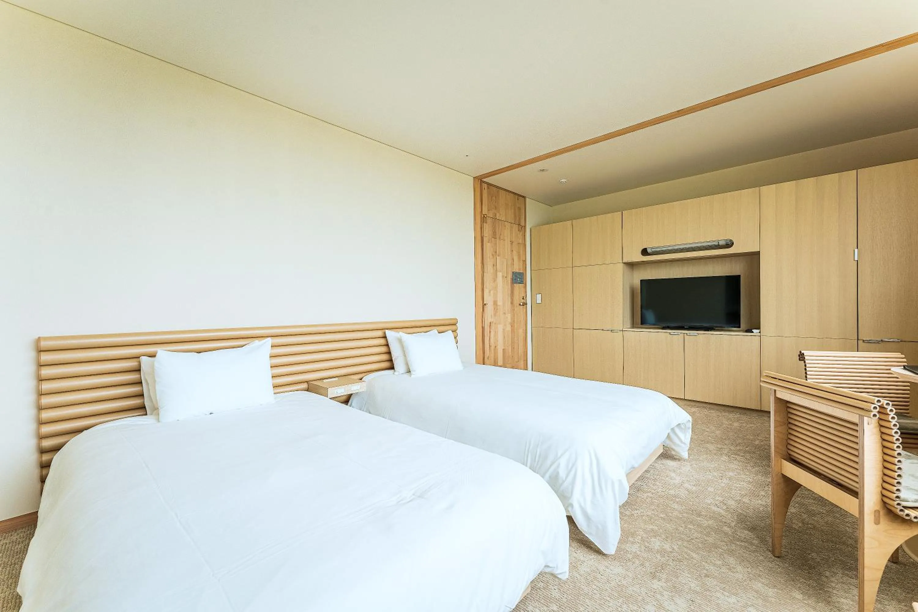 Bed in Shonai Hotel Suiden Terrasse