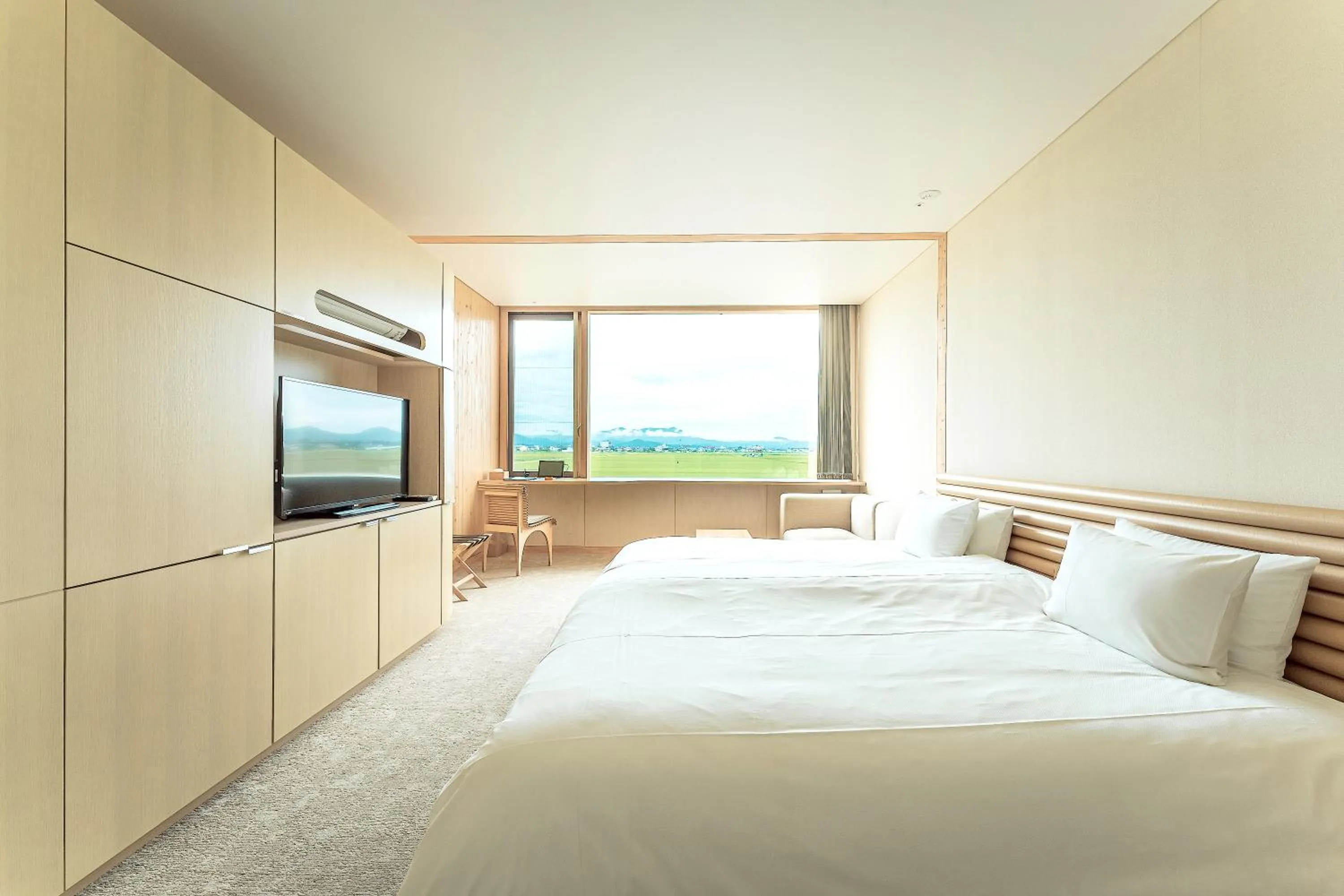 Bed in Shonai Hotel Suiden Terrasse