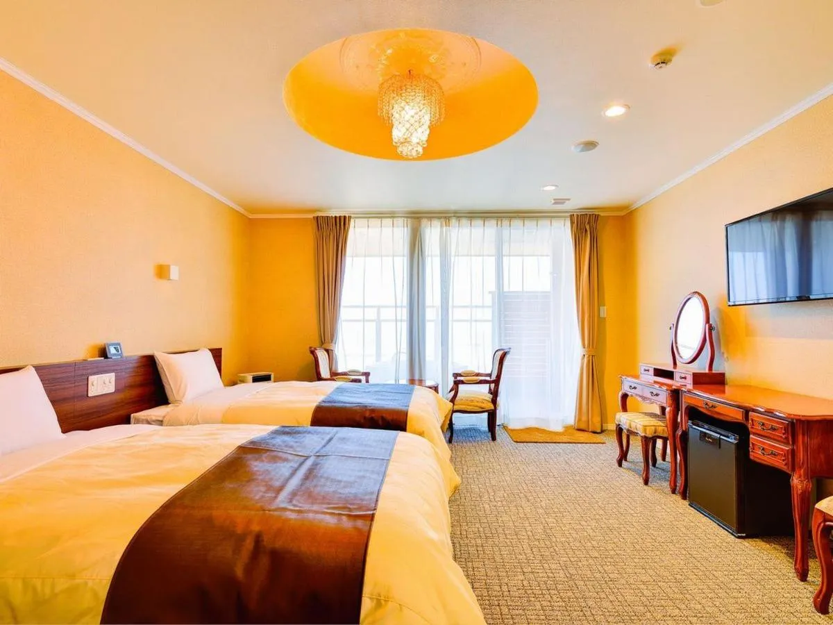 Photo of the whole room, Bed in Hotel Seaside Shimabara