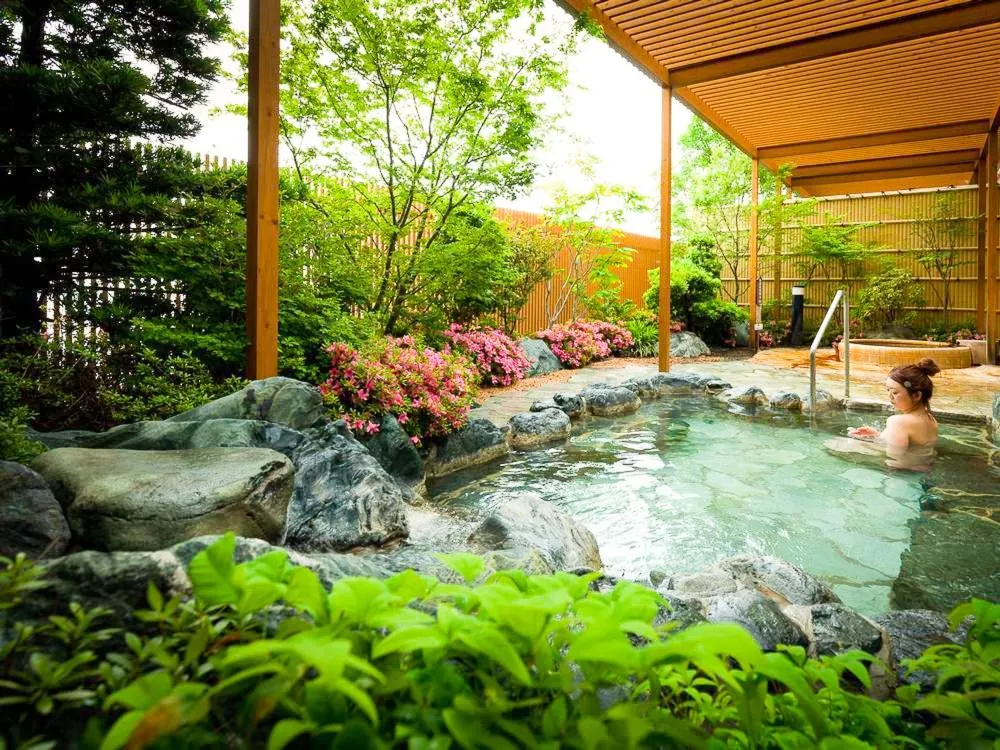 Hot Spring Bath in Hotel Seaside Shimabara