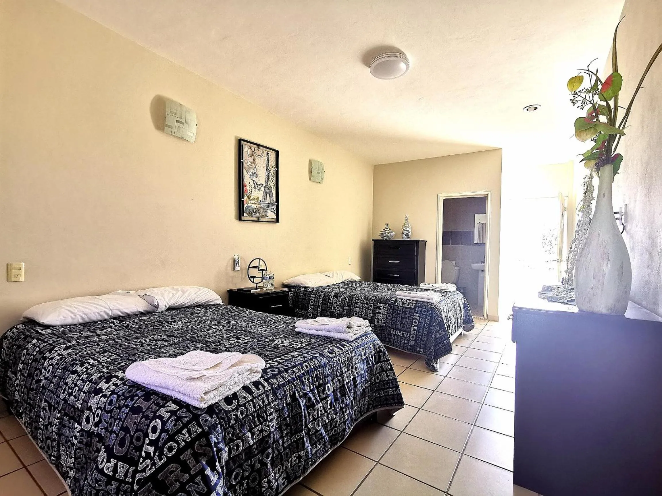 Bed in Hotel La Estancia