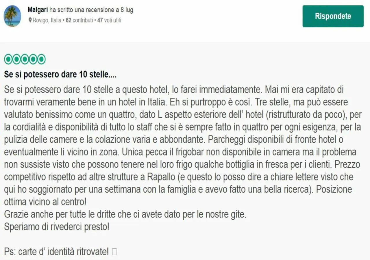 Logo/Certificate/Sign in Hotel Il Gatto