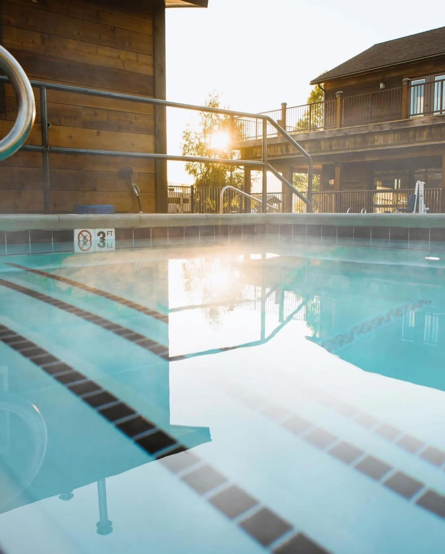Swimming pool in Teton Valley Resort