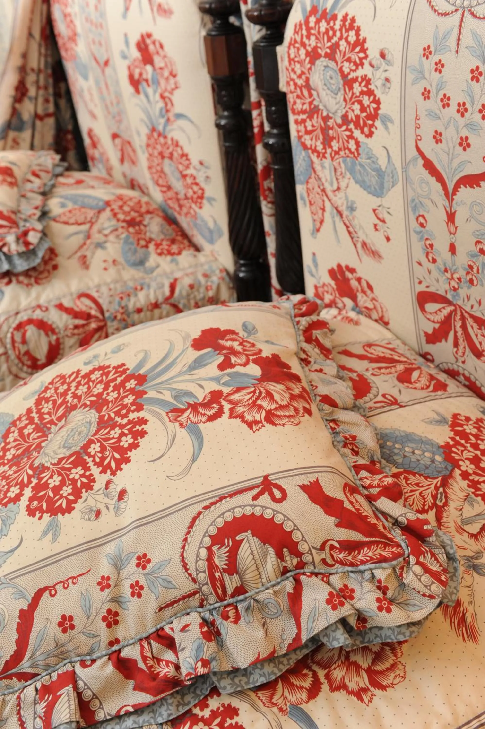 Decorative detail, Bed in Chateau de Canisy