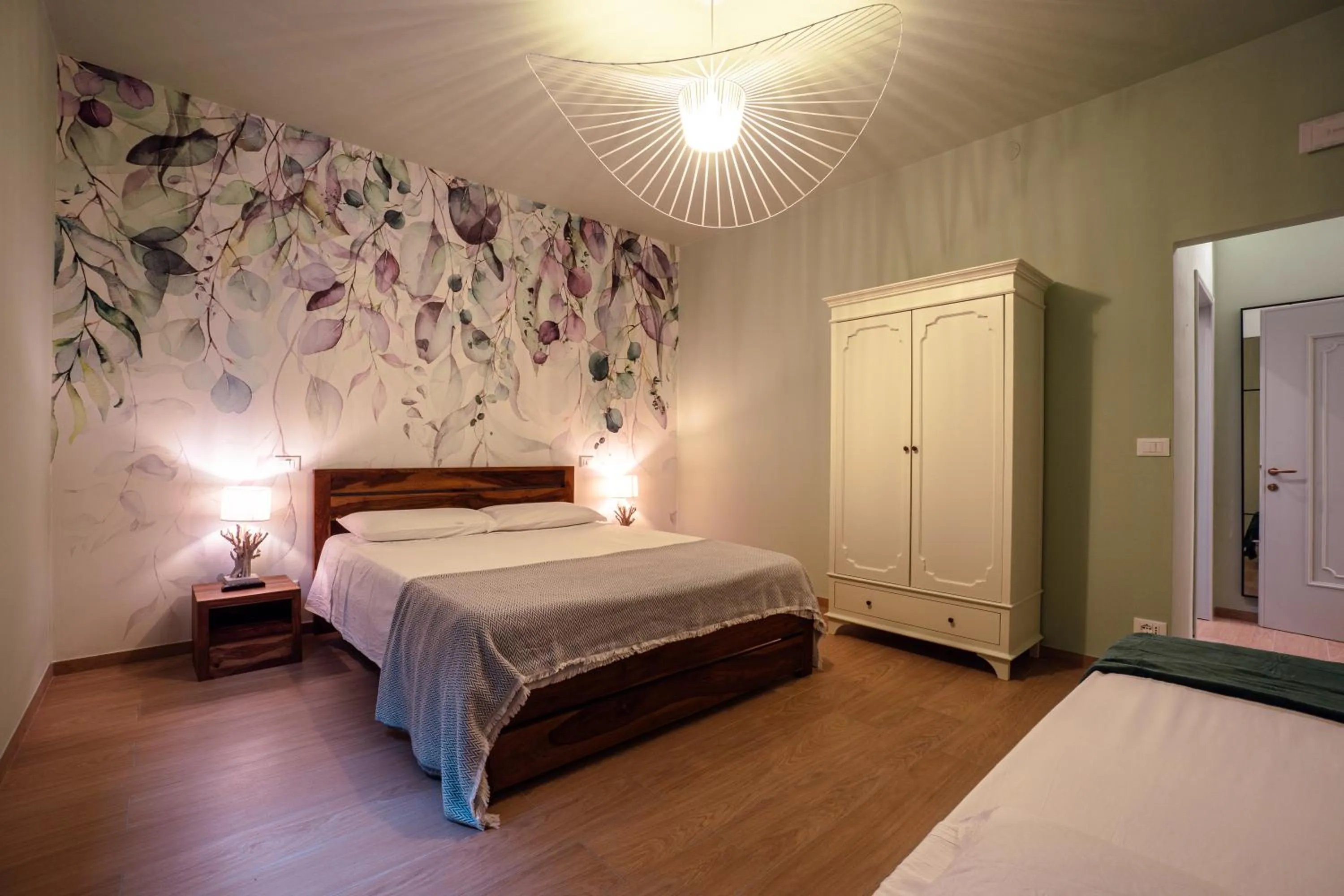 Bed in LA ROSA DEL RABBI Room&Breakfast