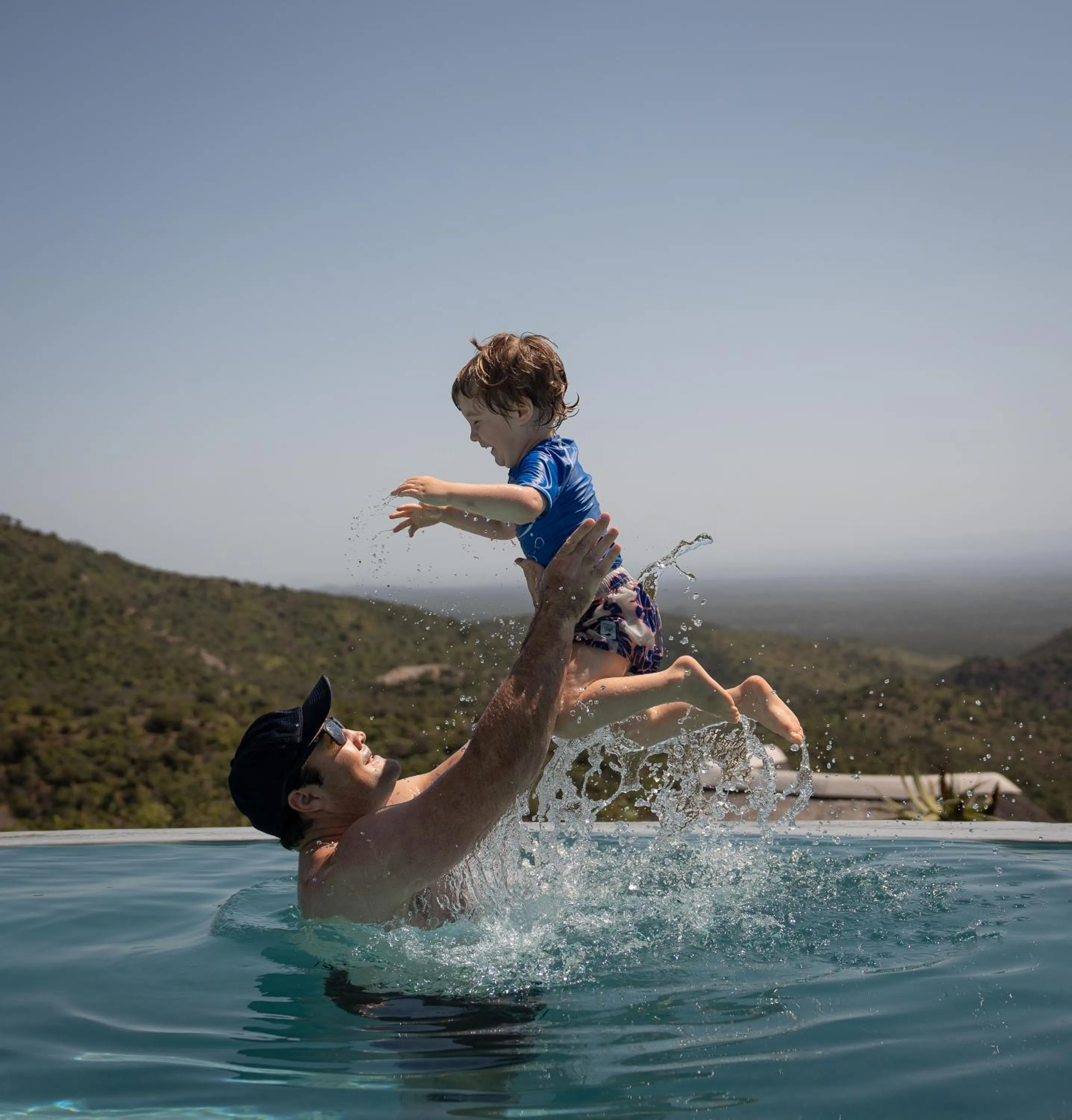 Pool view in Kuzuko Lodge