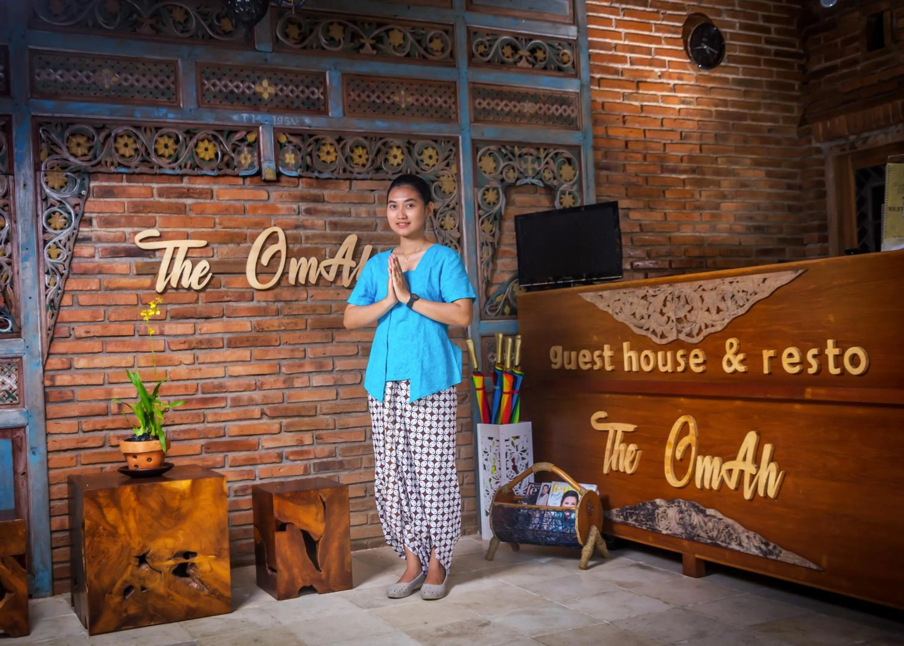 Lobby or reception in The Omah Borobudur
