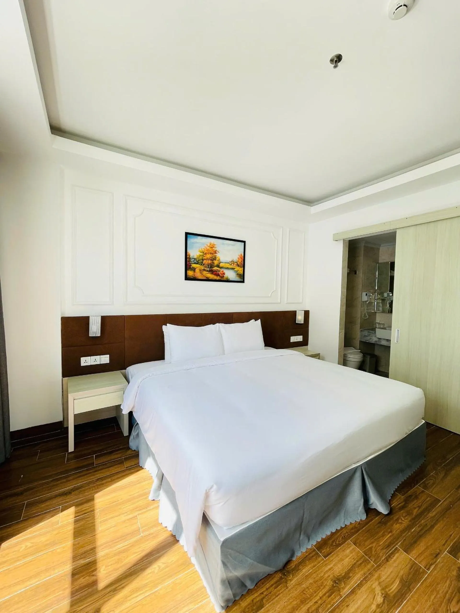 Bed in Hon Chong Retreat Hotel