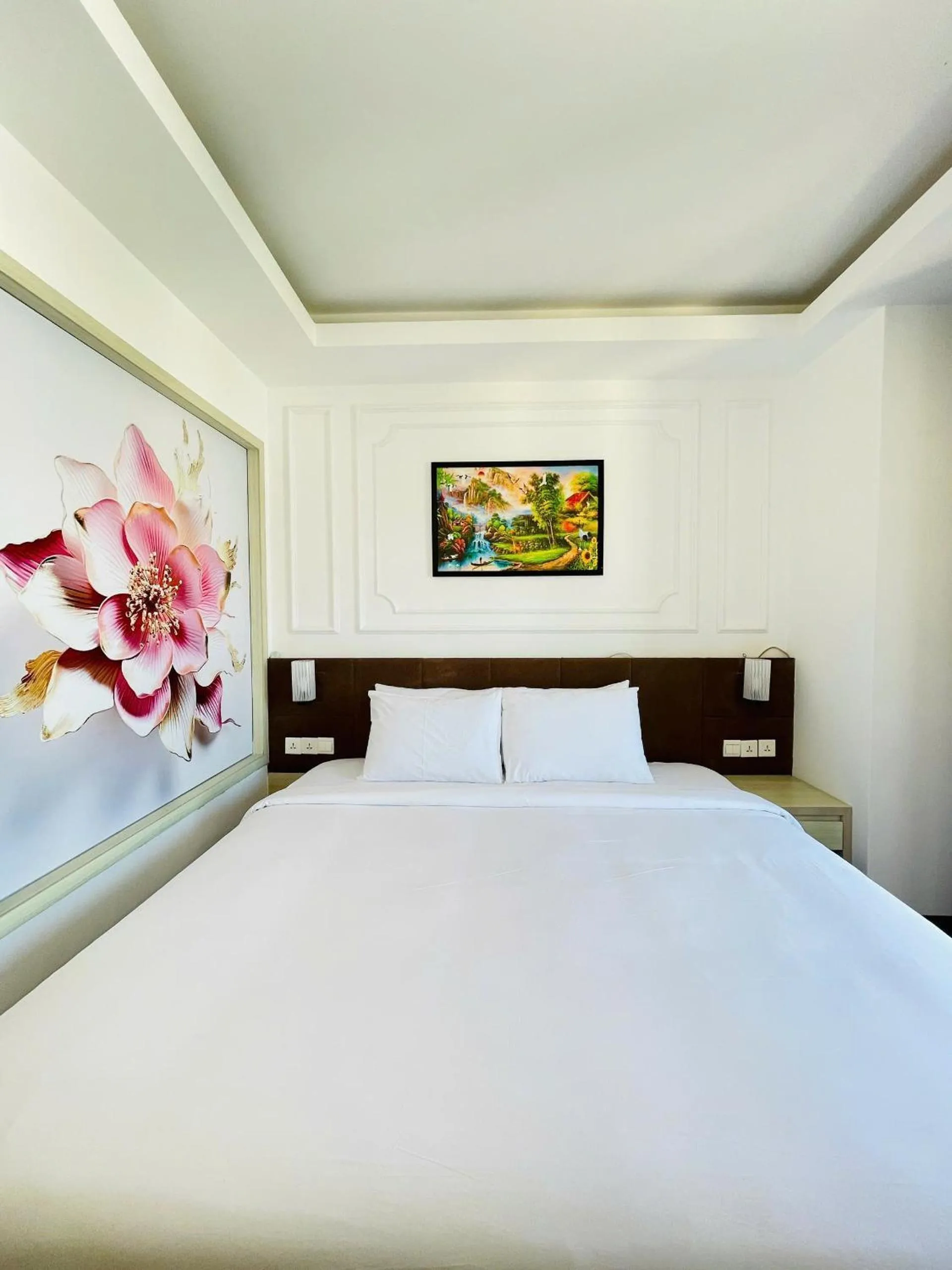 Bed in Hon Chong Retreat Hotel