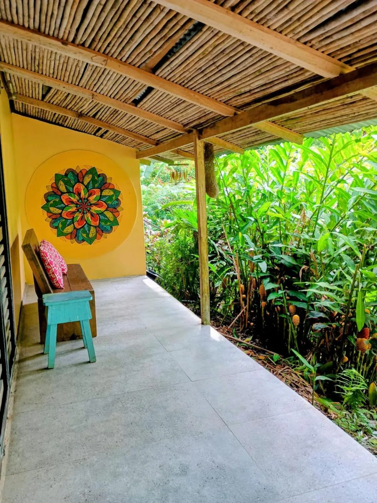 Patio in La Shamana - Ecological Concept in Jungle