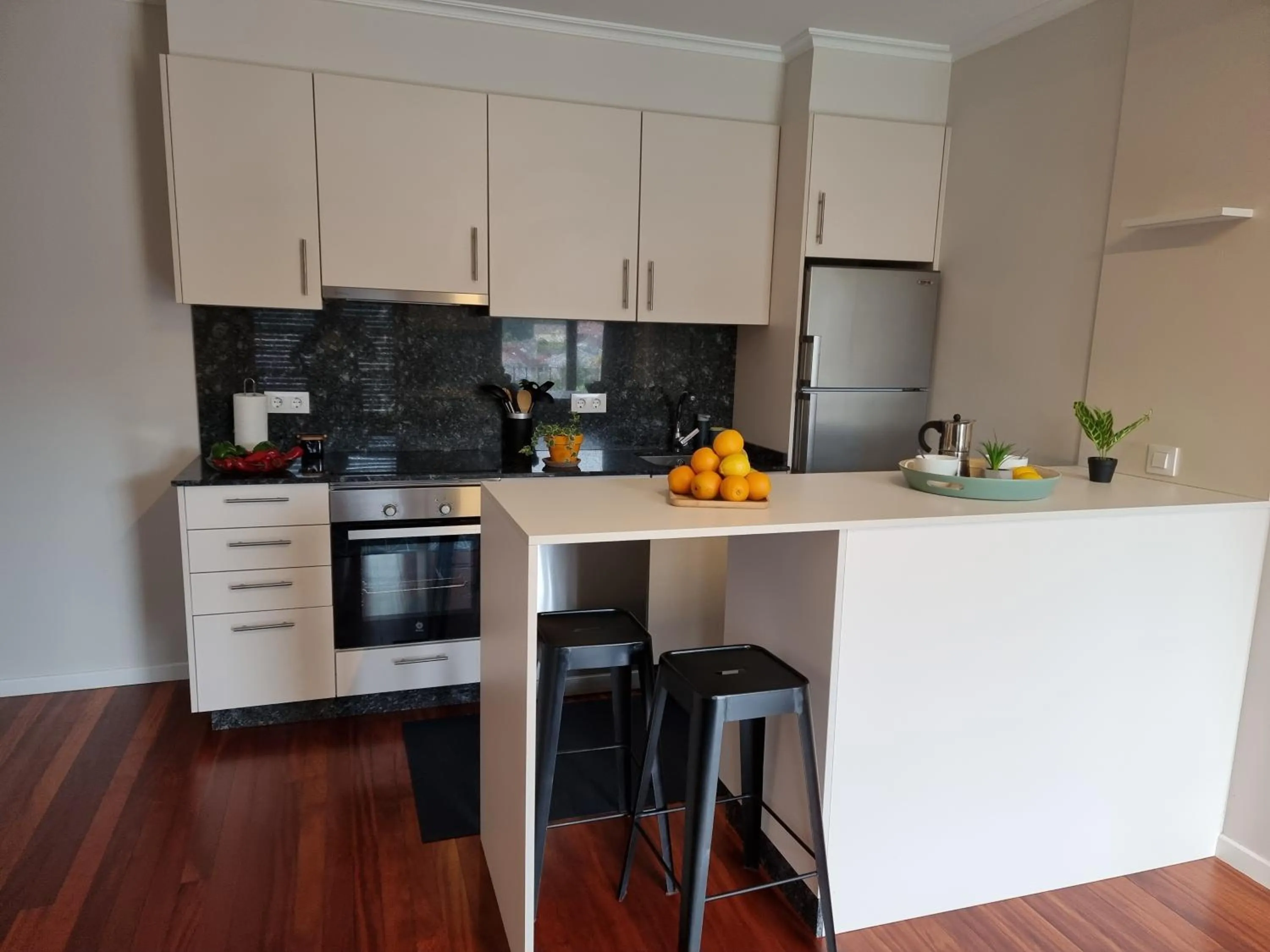 kitchen in Apartamentos Ria de Aldan