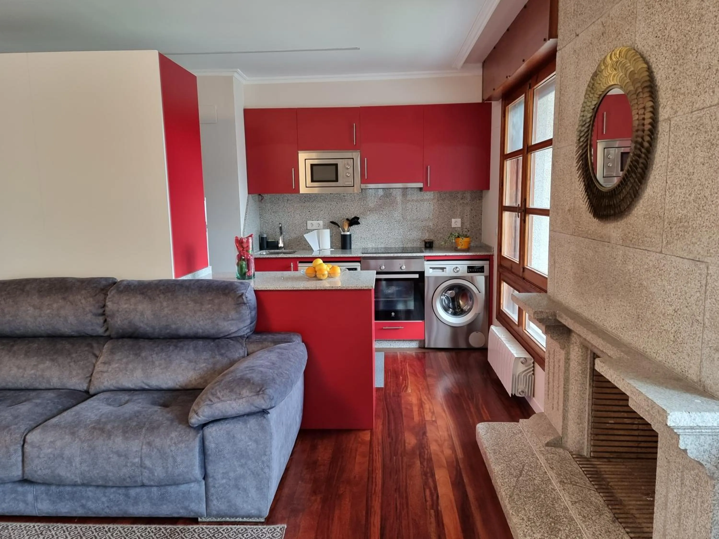 kitchen in Apartamentos Ria de Aldan