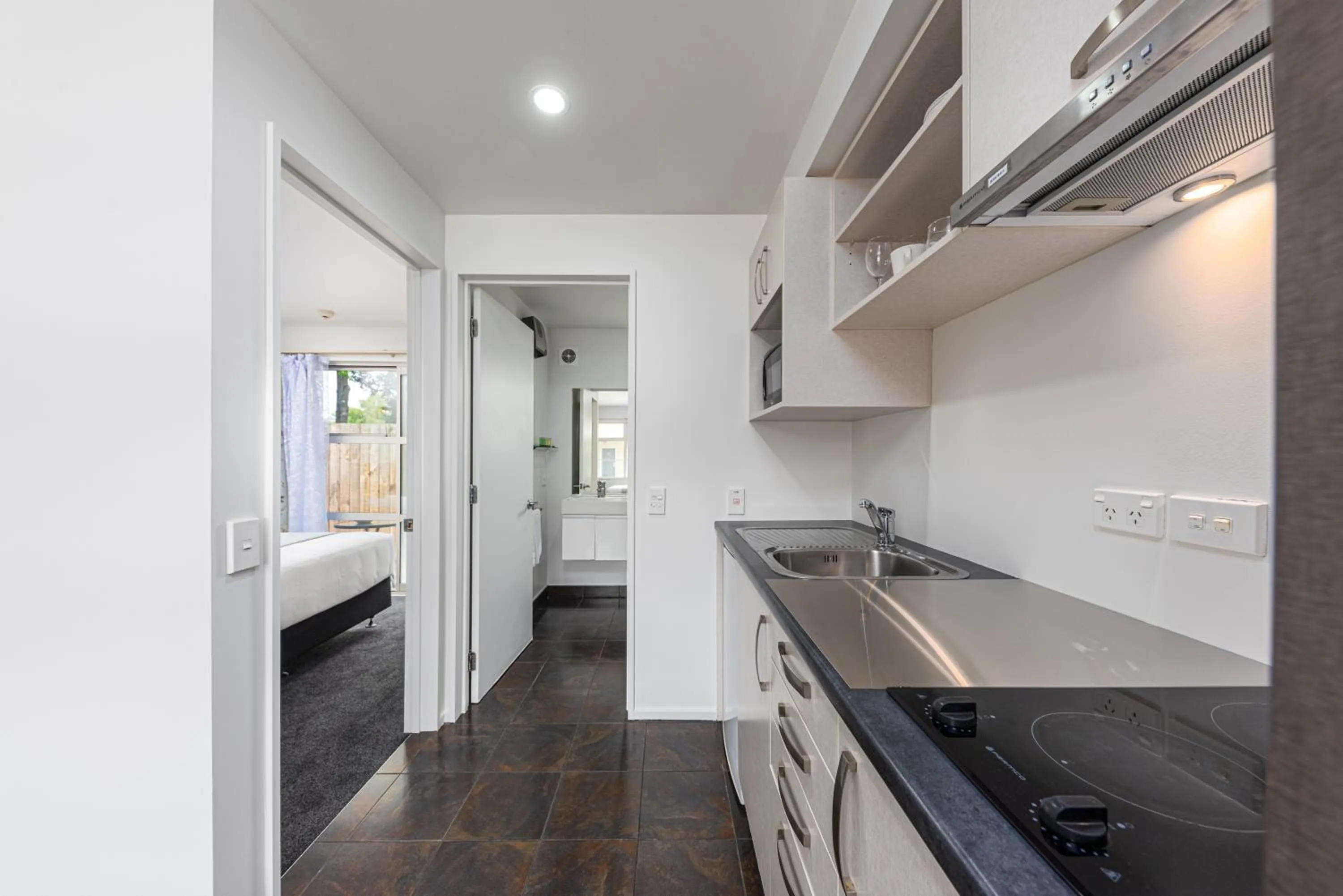 Kitchen or kitchenette in 315 Motel Riccarton