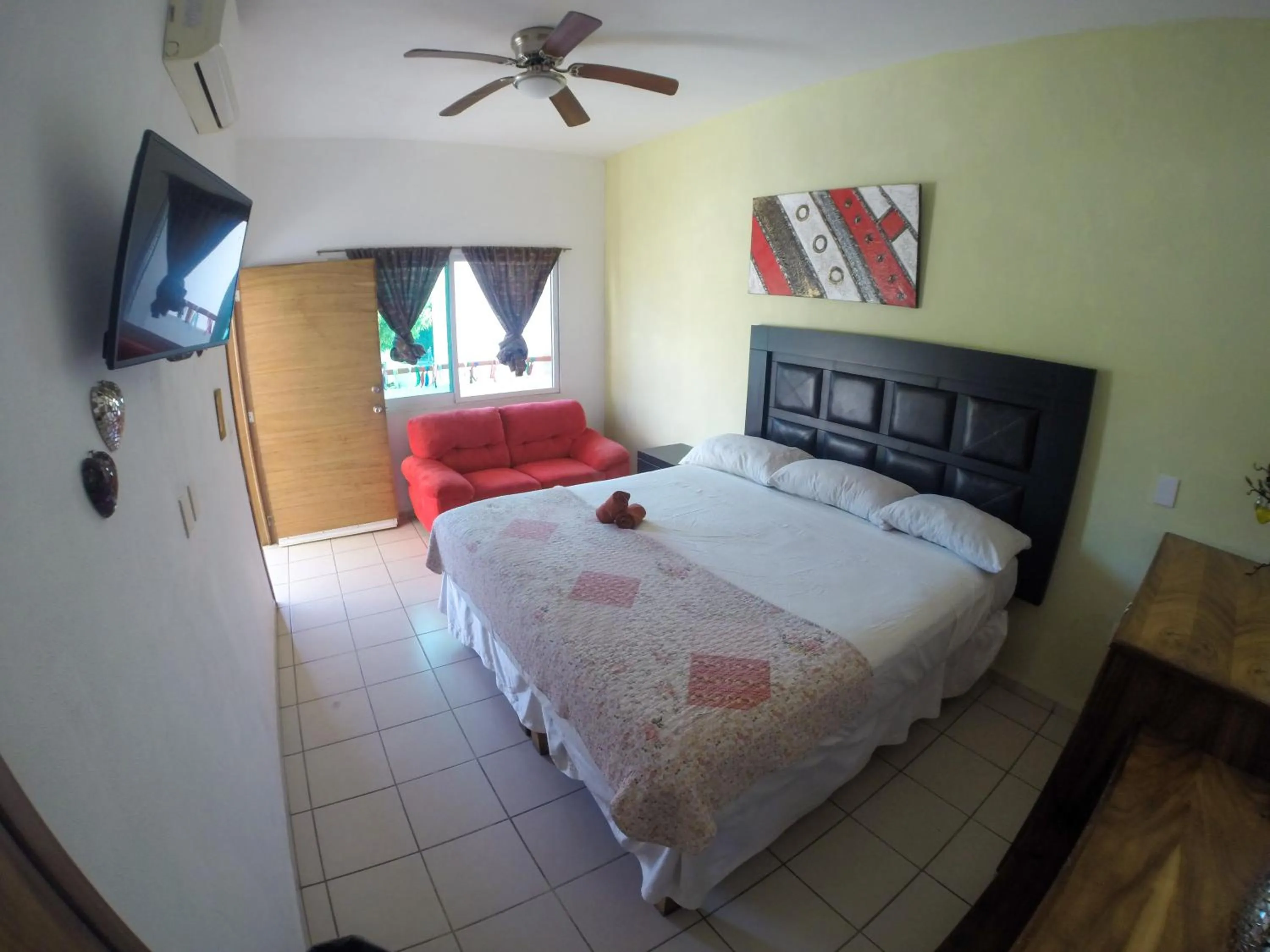 Bedroom, Bed in Kiramar los Peyotes