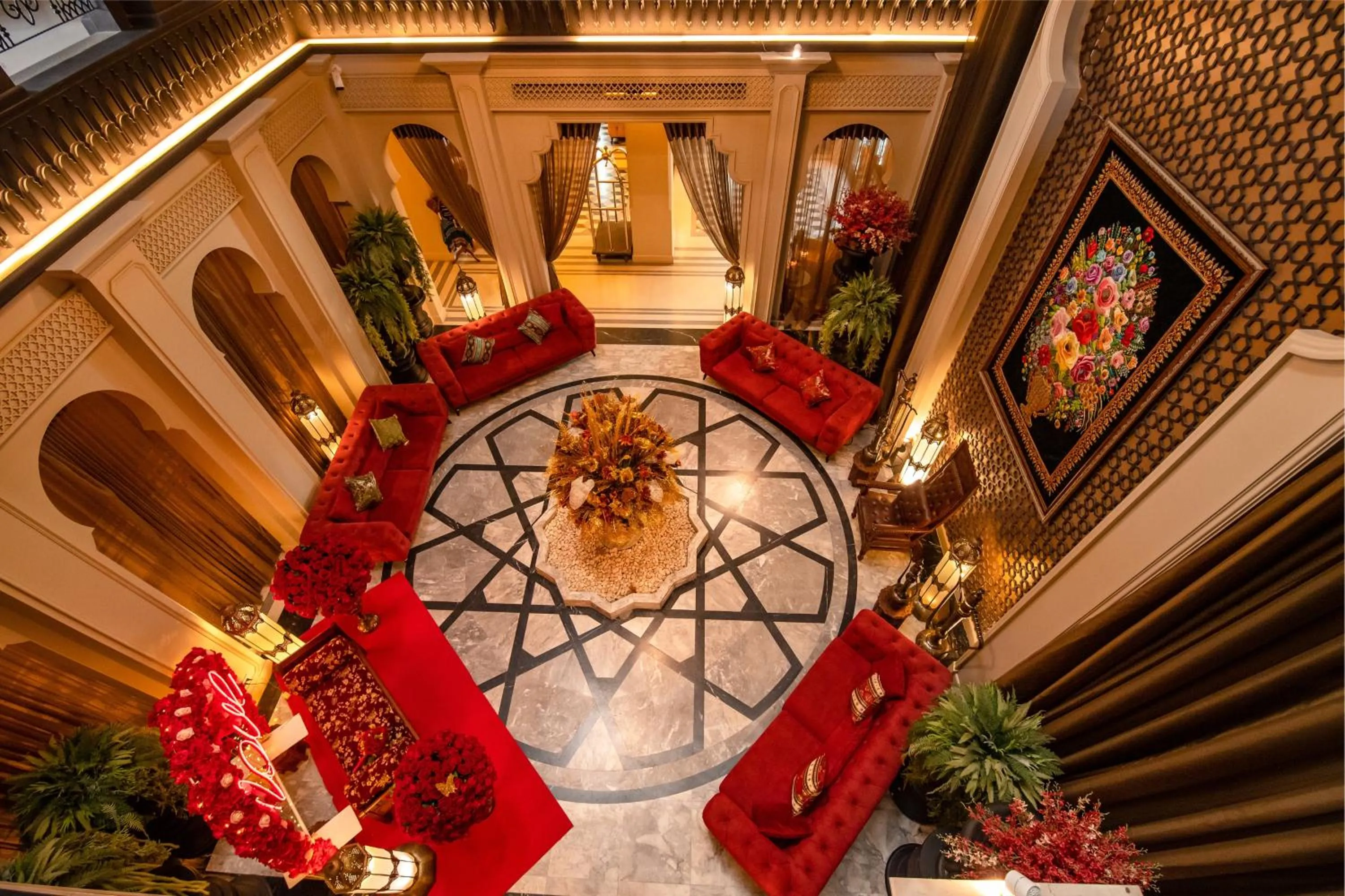 Seating area in Amman Unique Hotel