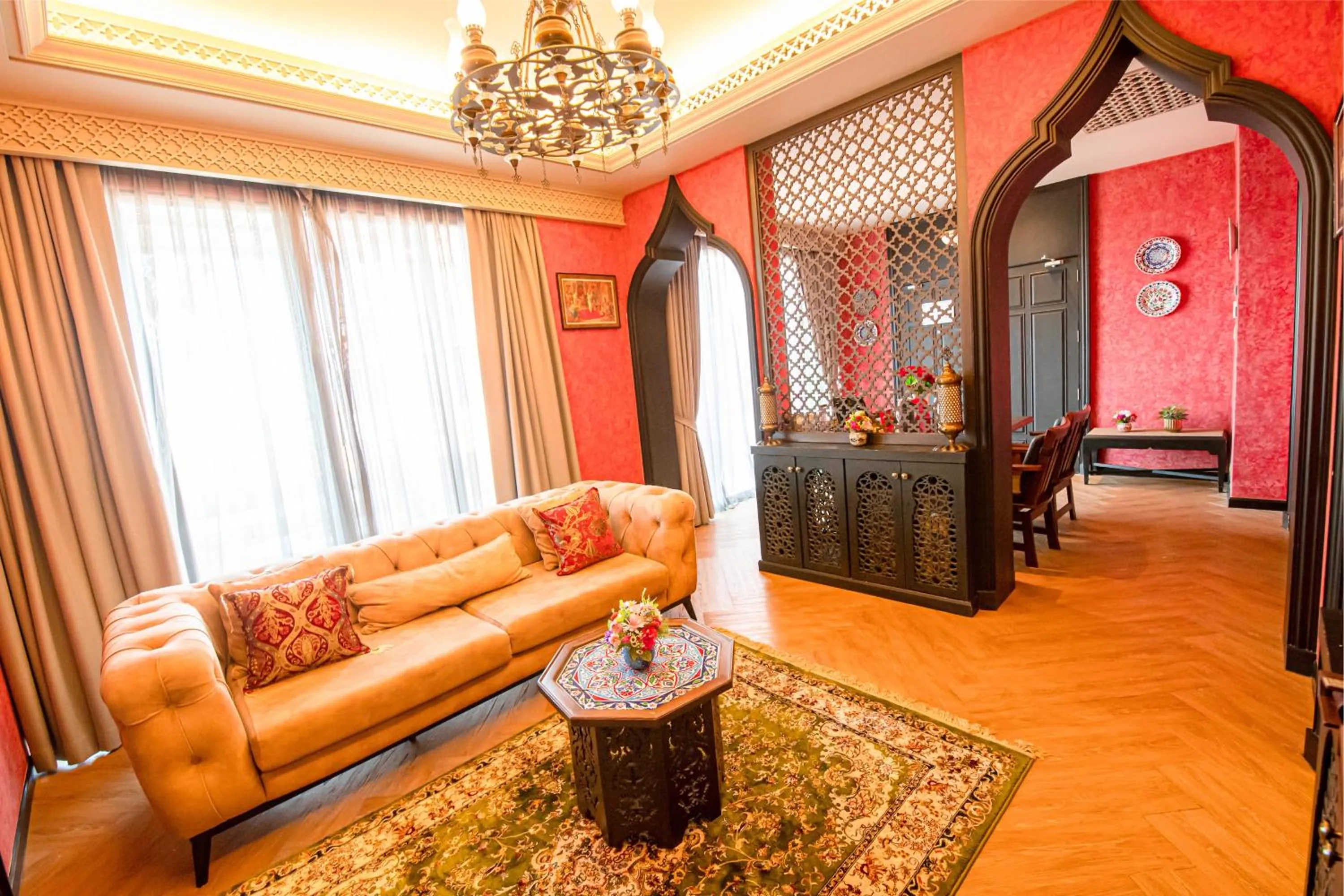 Living room in Amman Unique Hotel