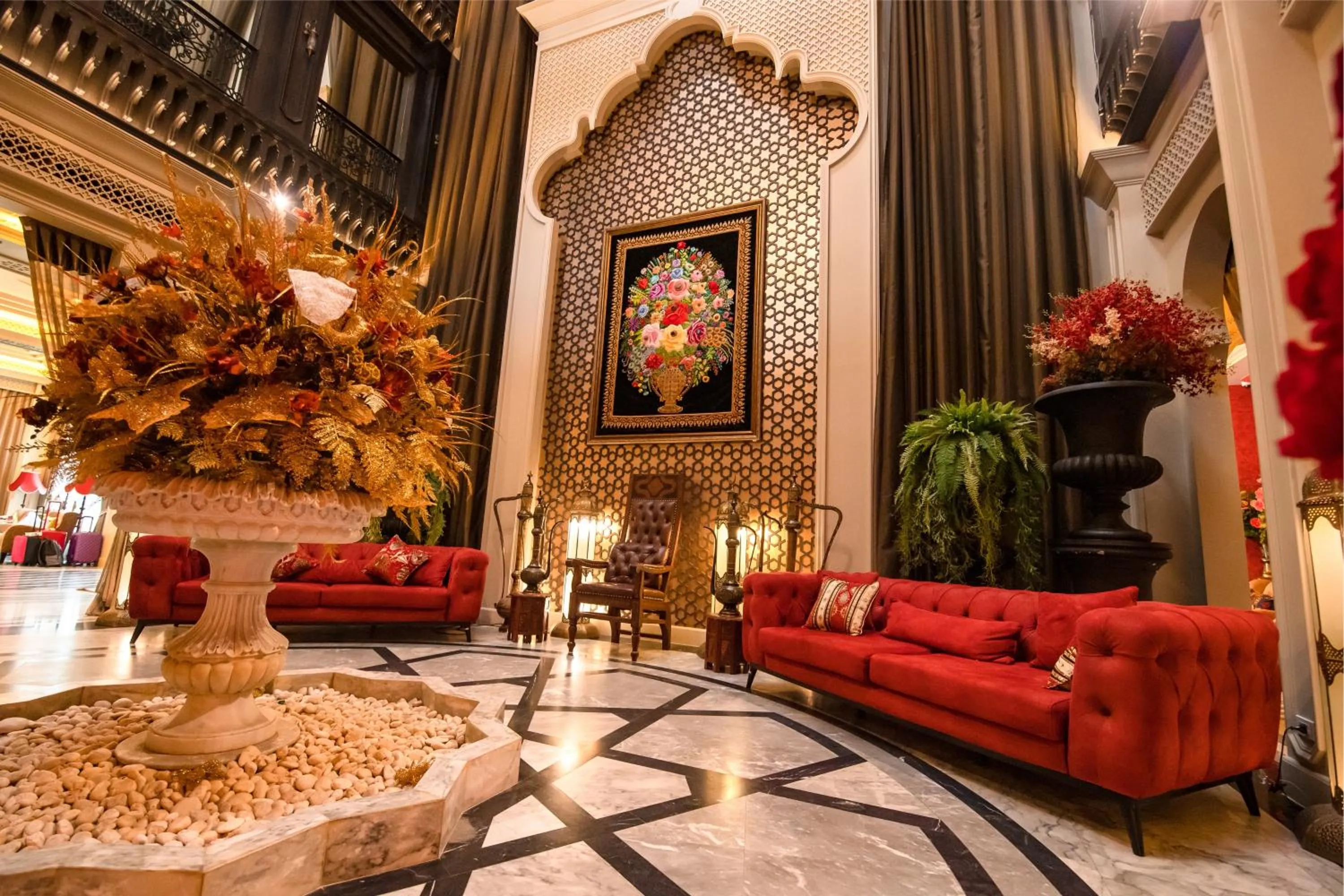 Seating area in Amman Unique Hotel