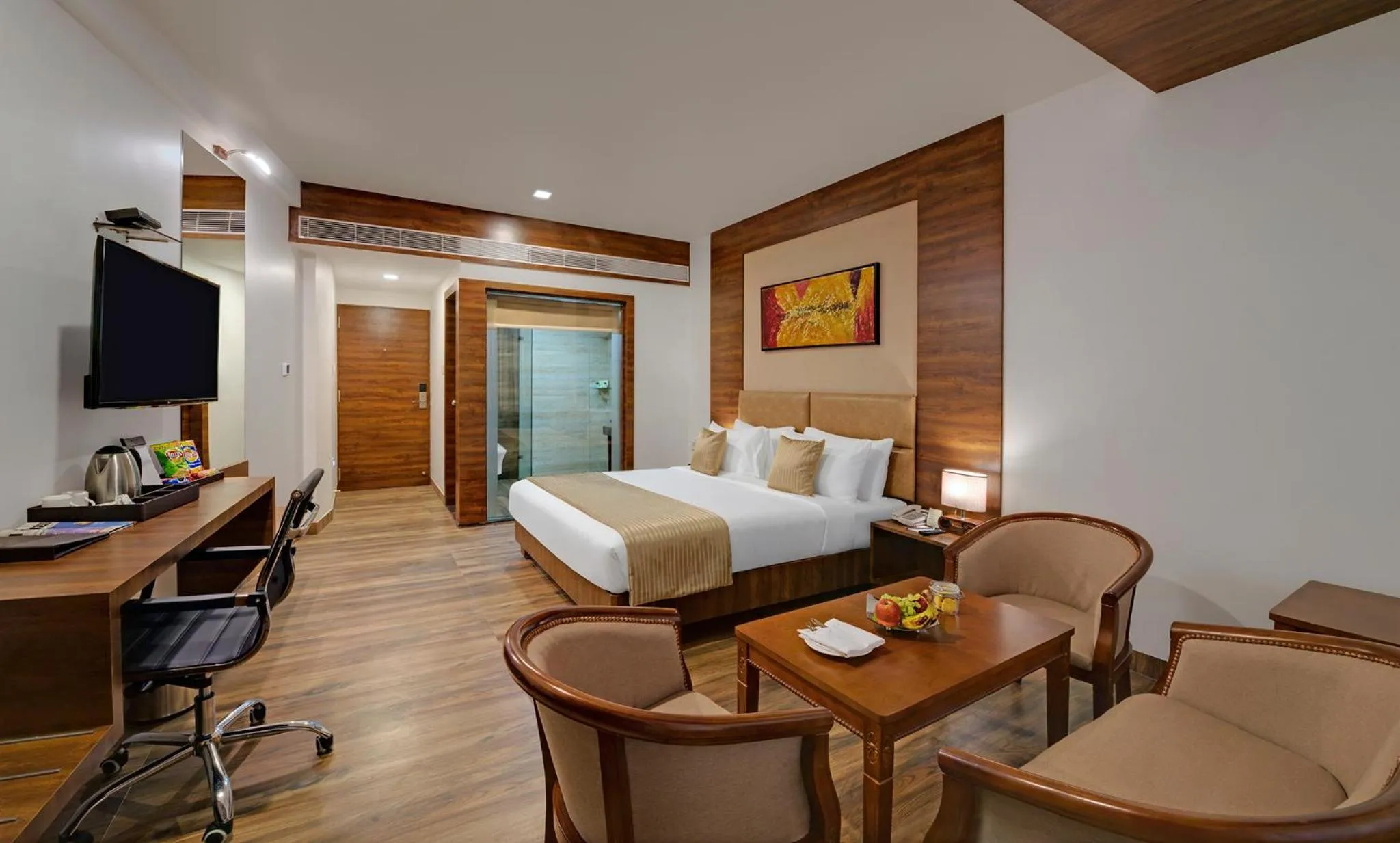 Bedroom, Bed in The Fern Residency, Bhuj