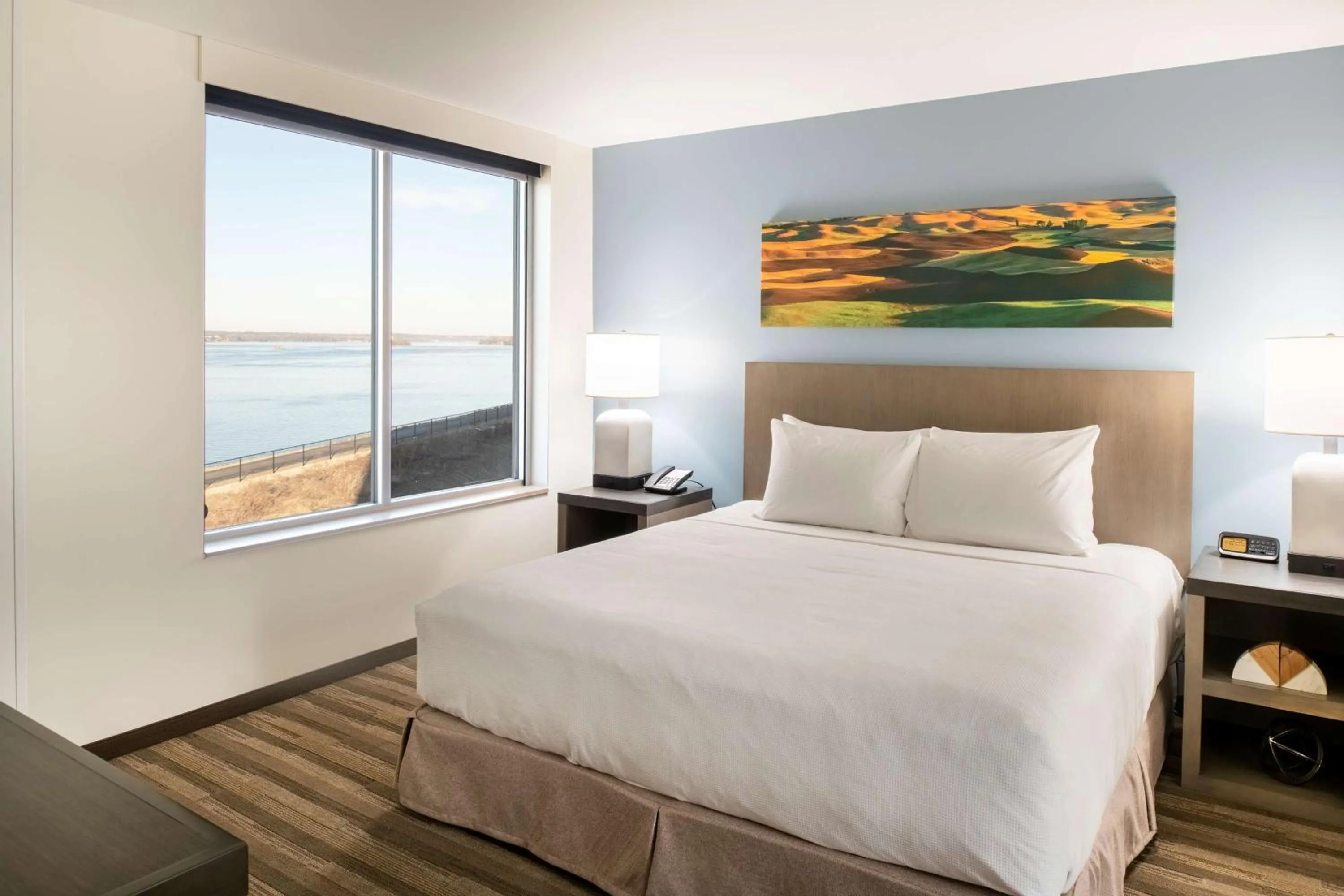 One-Bedroom King Suite with Sofa Bed, Kitchen and Roll-In Shower - Disability Access in Hyatt House East Moline/Quad Cities