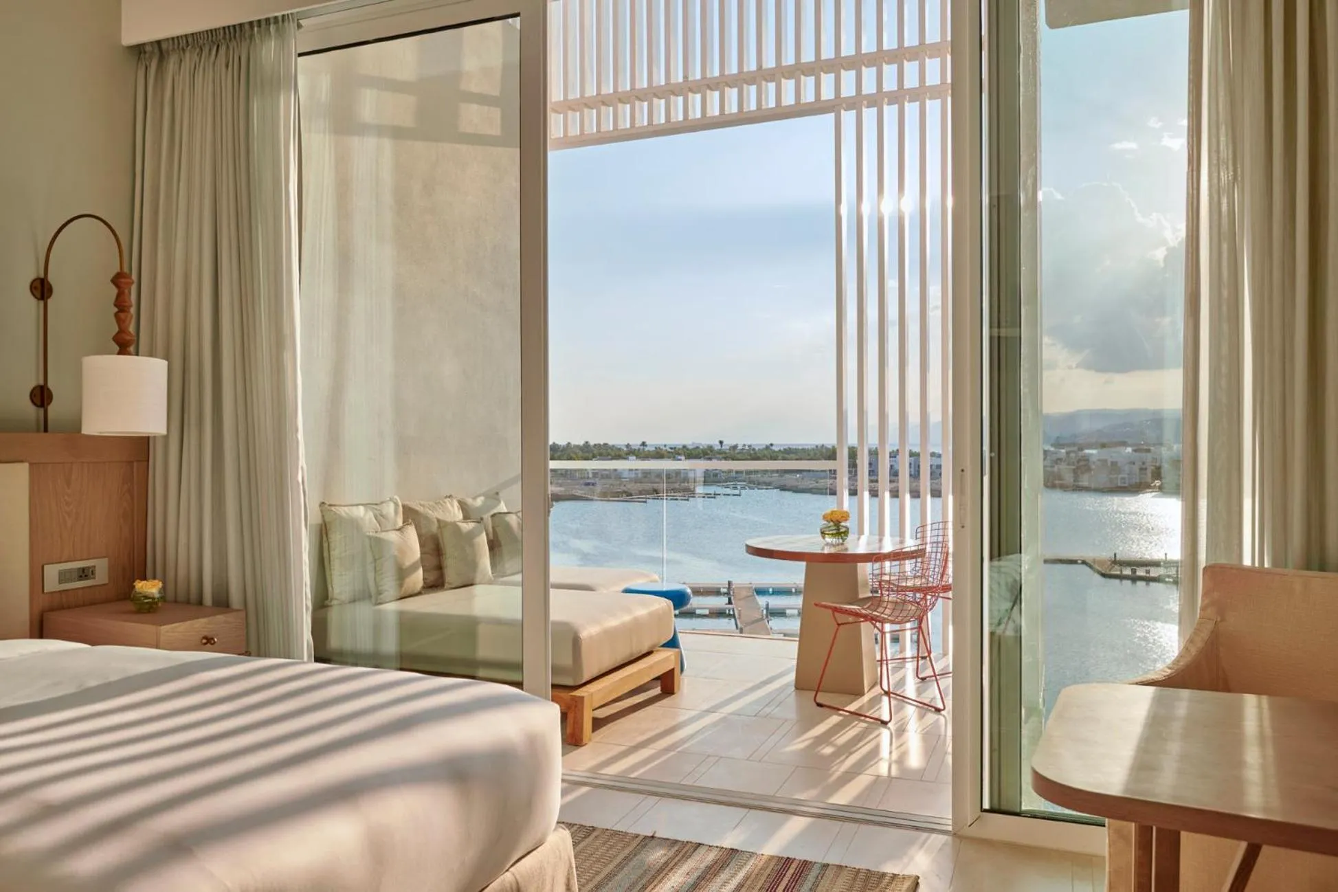 View (from property/room), Bed in Hyatt Regency Aqaba Ayla Resort