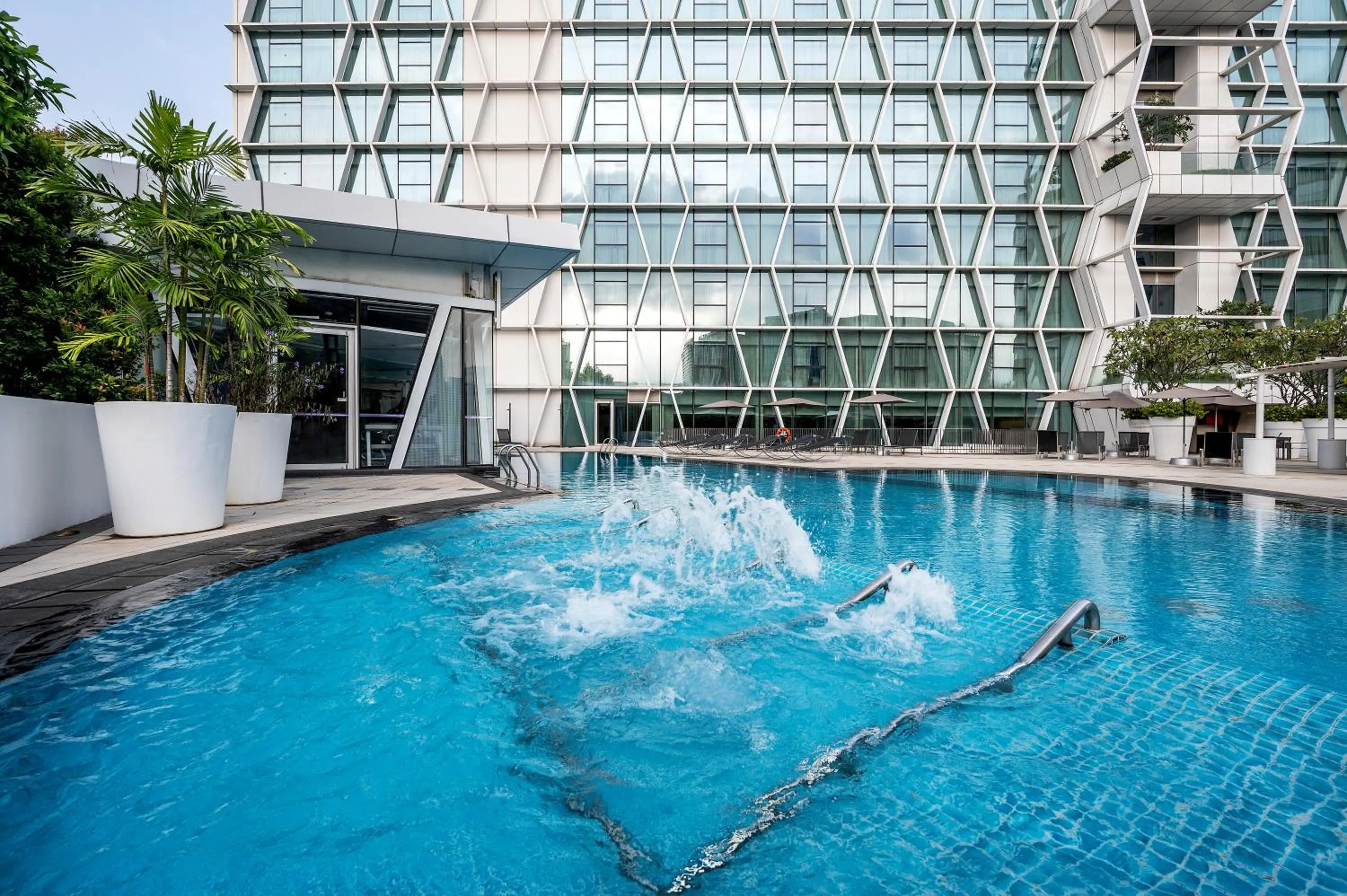Swimming pool in Dorsett Changi City Singapore