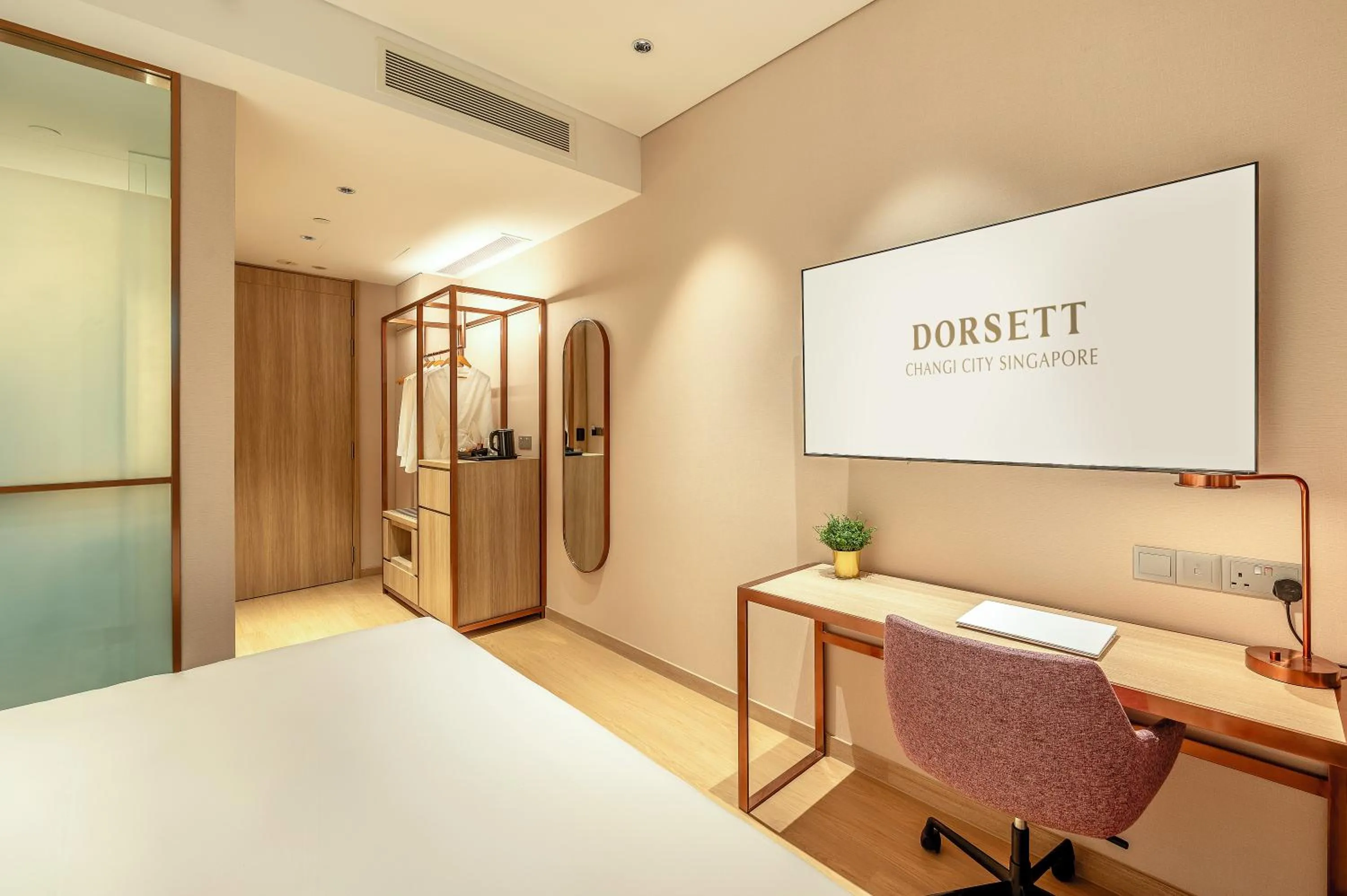 Bedroom, Bed in Dorsett Changi City Singapore