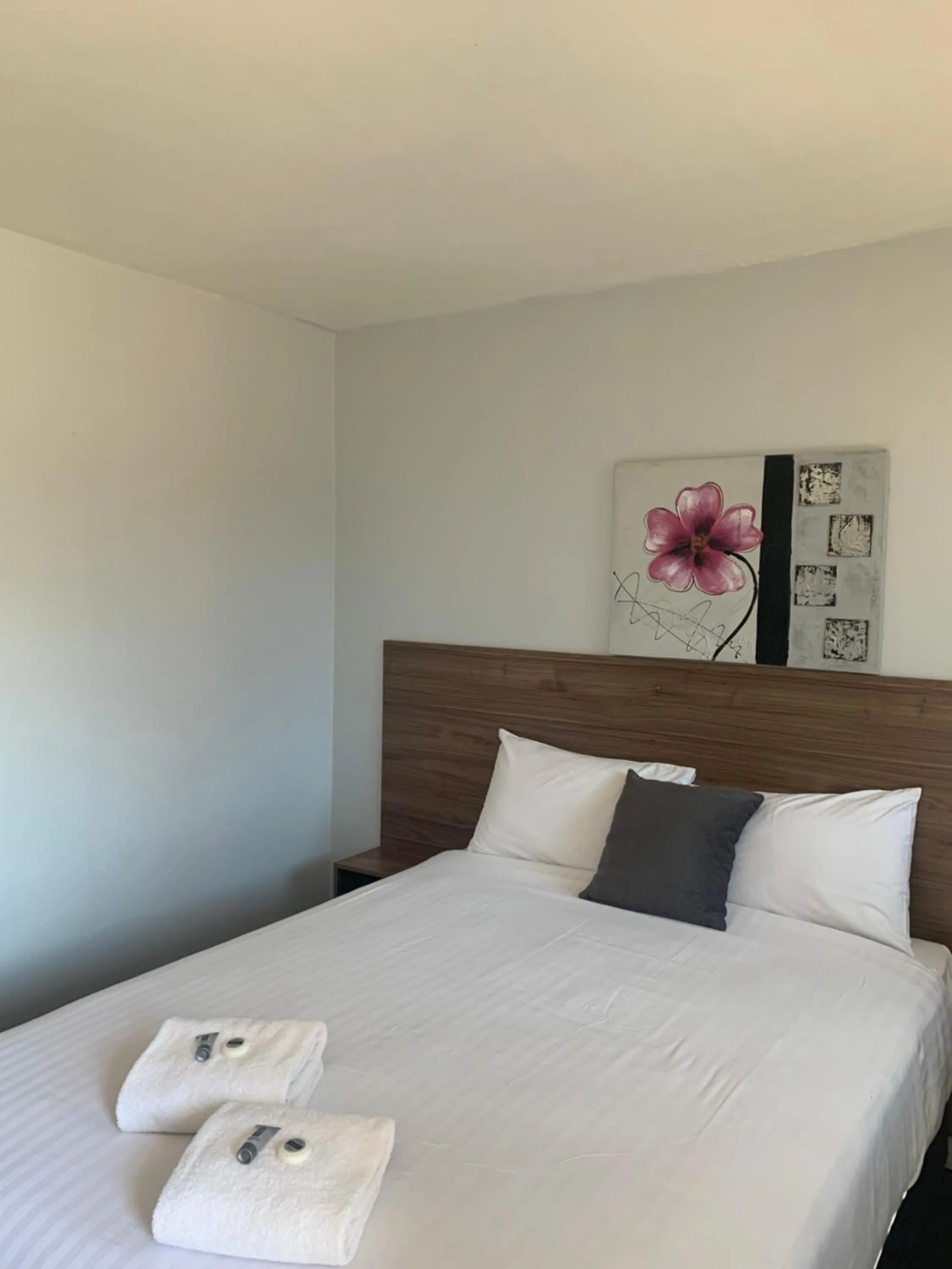 Bedroom, Bed in Fig Tree Motel