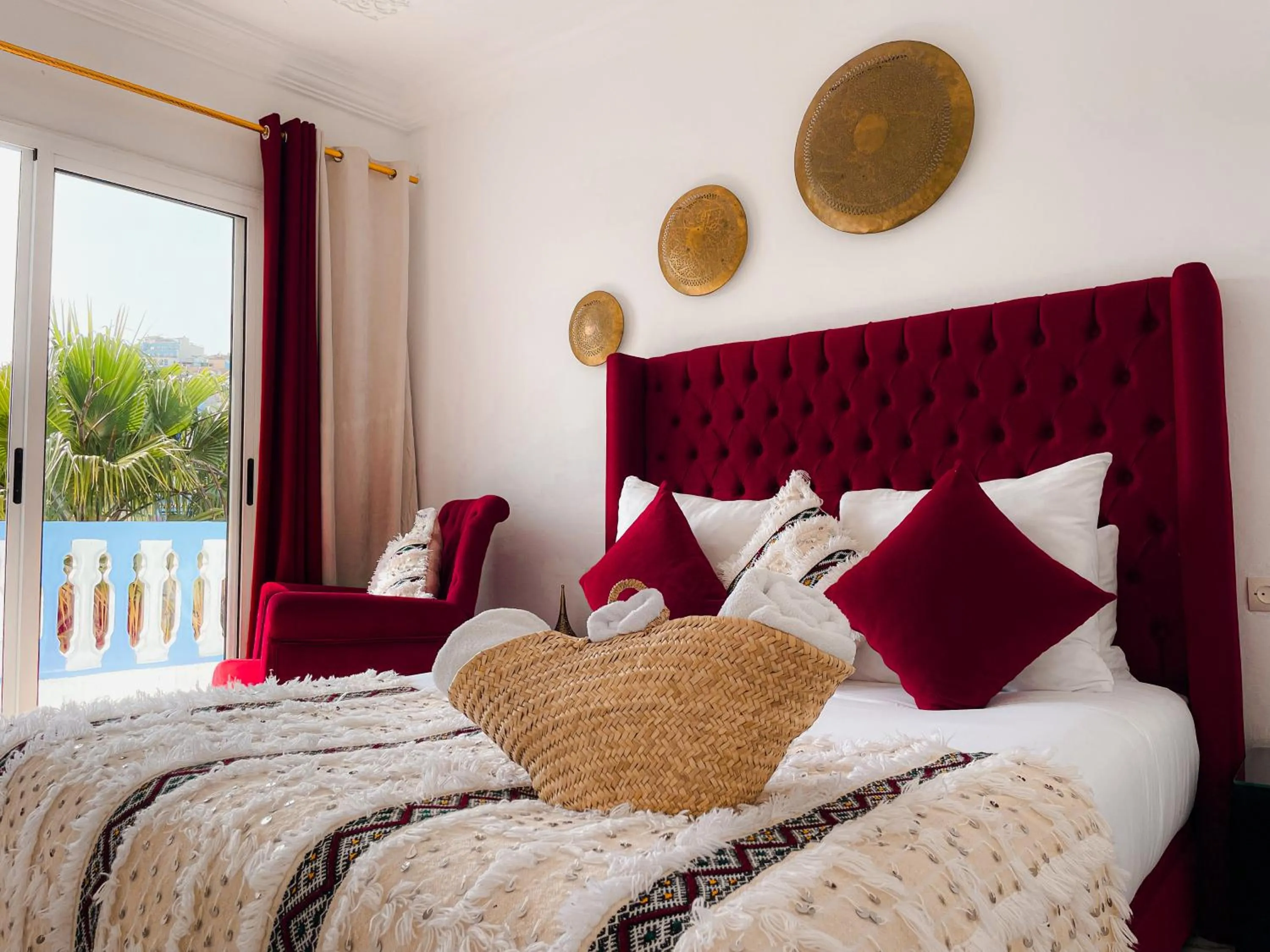 Bedroom, Bed in Hotel Princesse Ilham