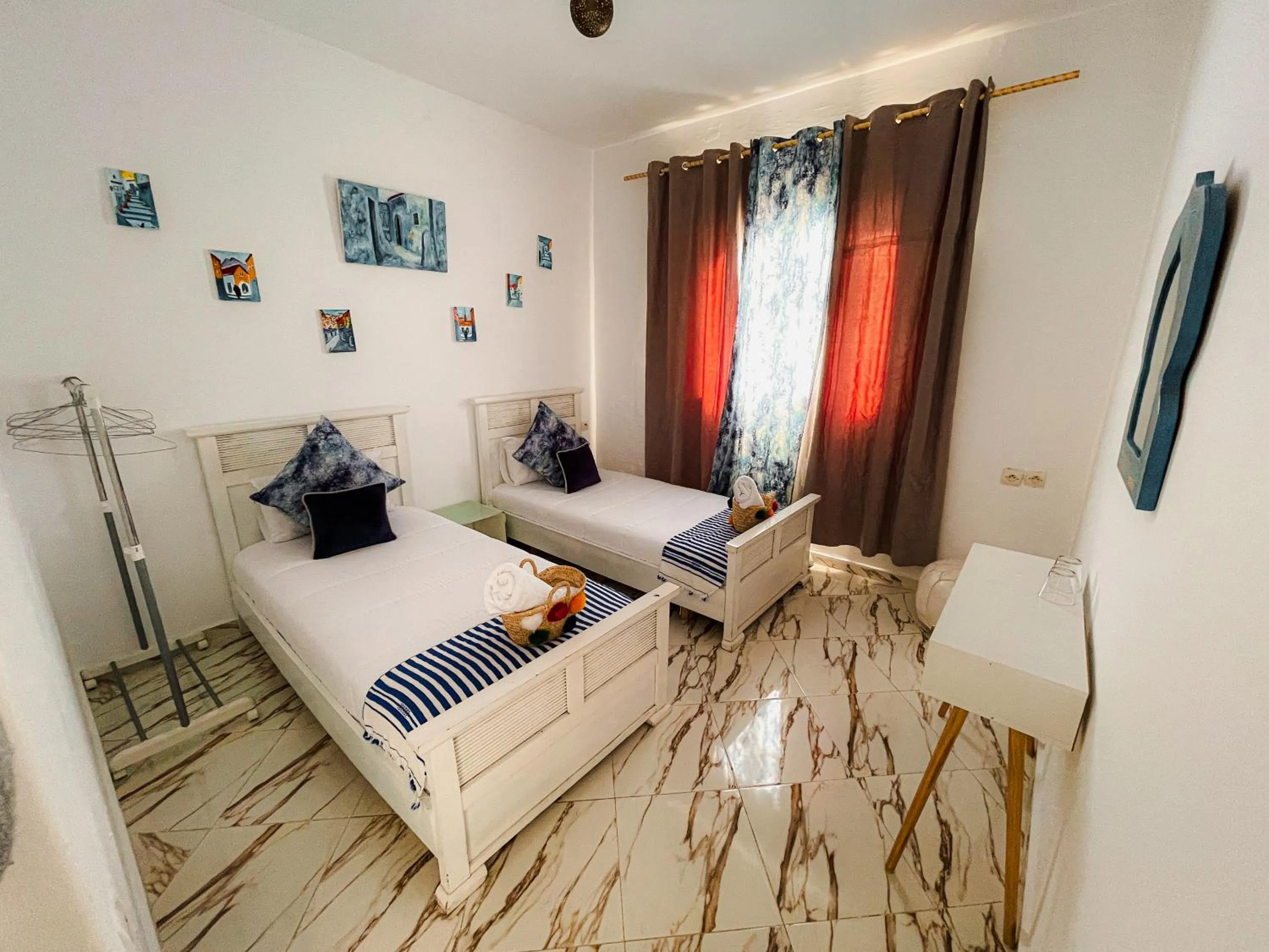 Bed in Hotel Princesse Ilham