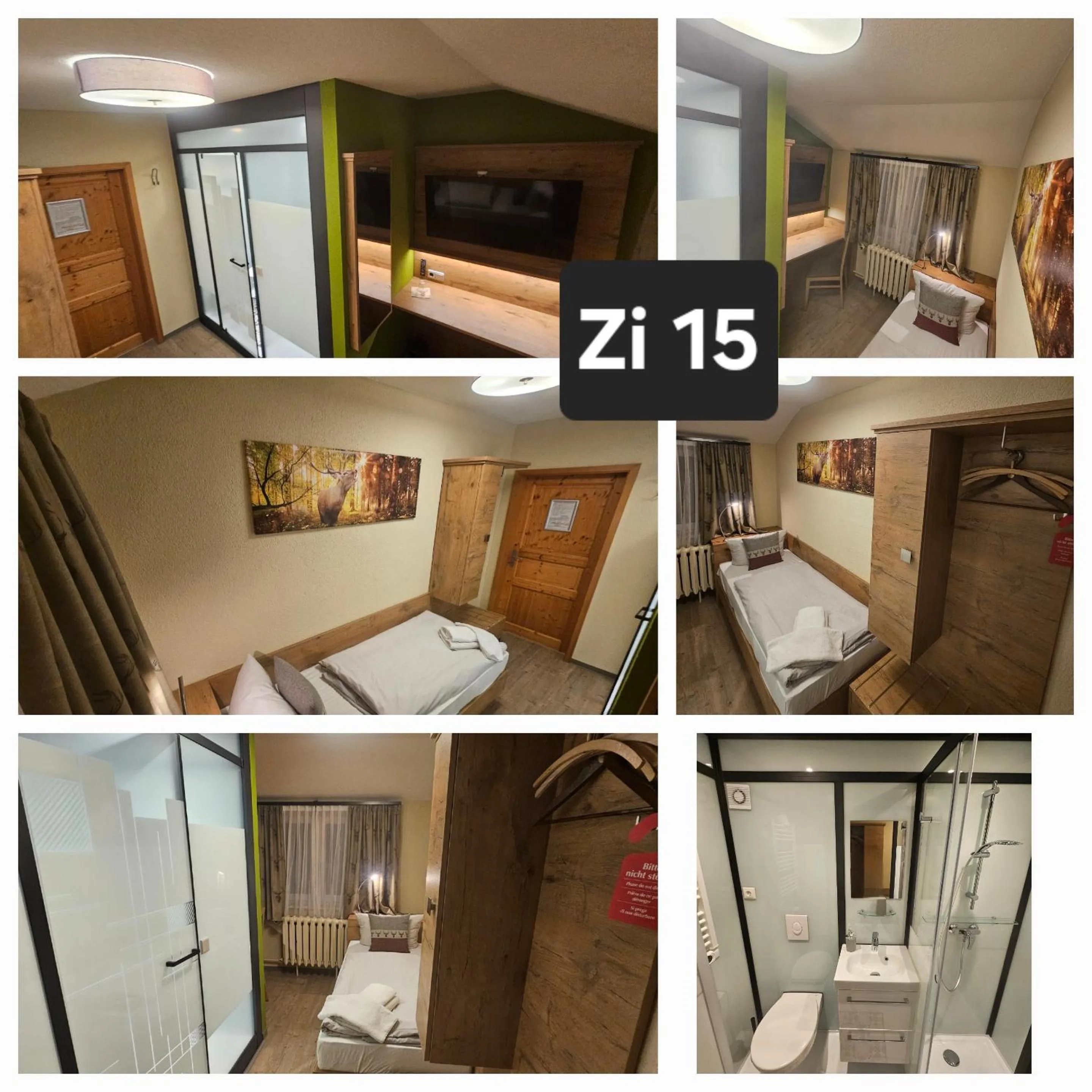 Photo of the whole room, Bed in Zum Roten Hirsch im Grünen Wald