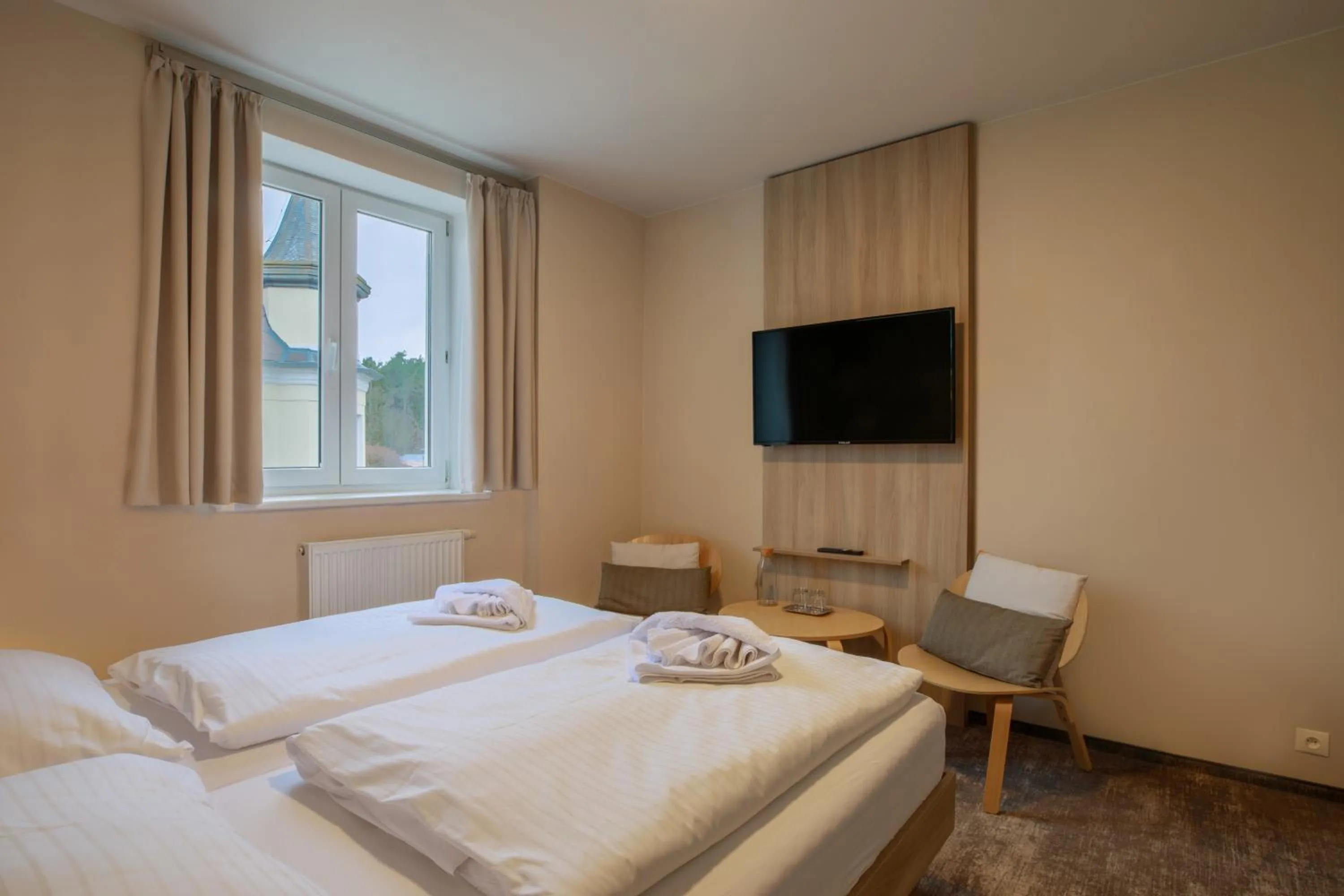 Bed in Hotel Jitřenka