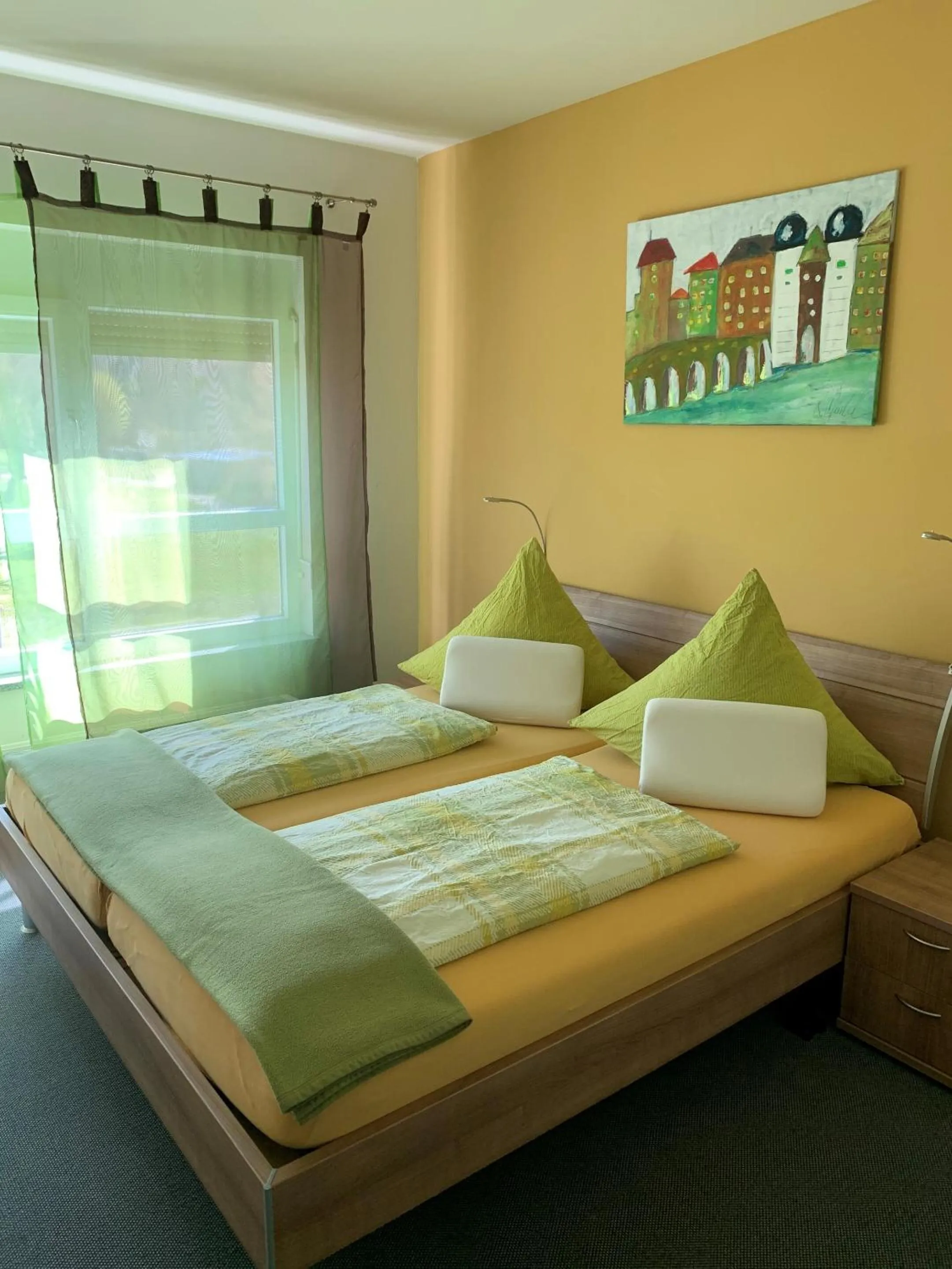 Bedroom, Bed in Park-Hotel Leimen
