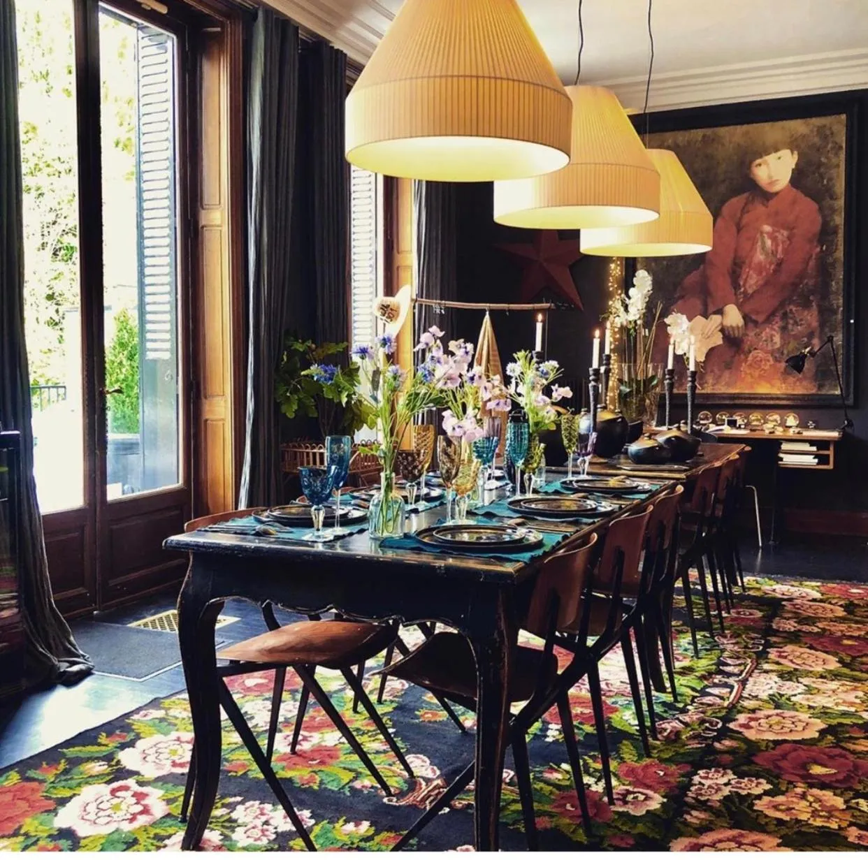Dining area in La Villa 1901