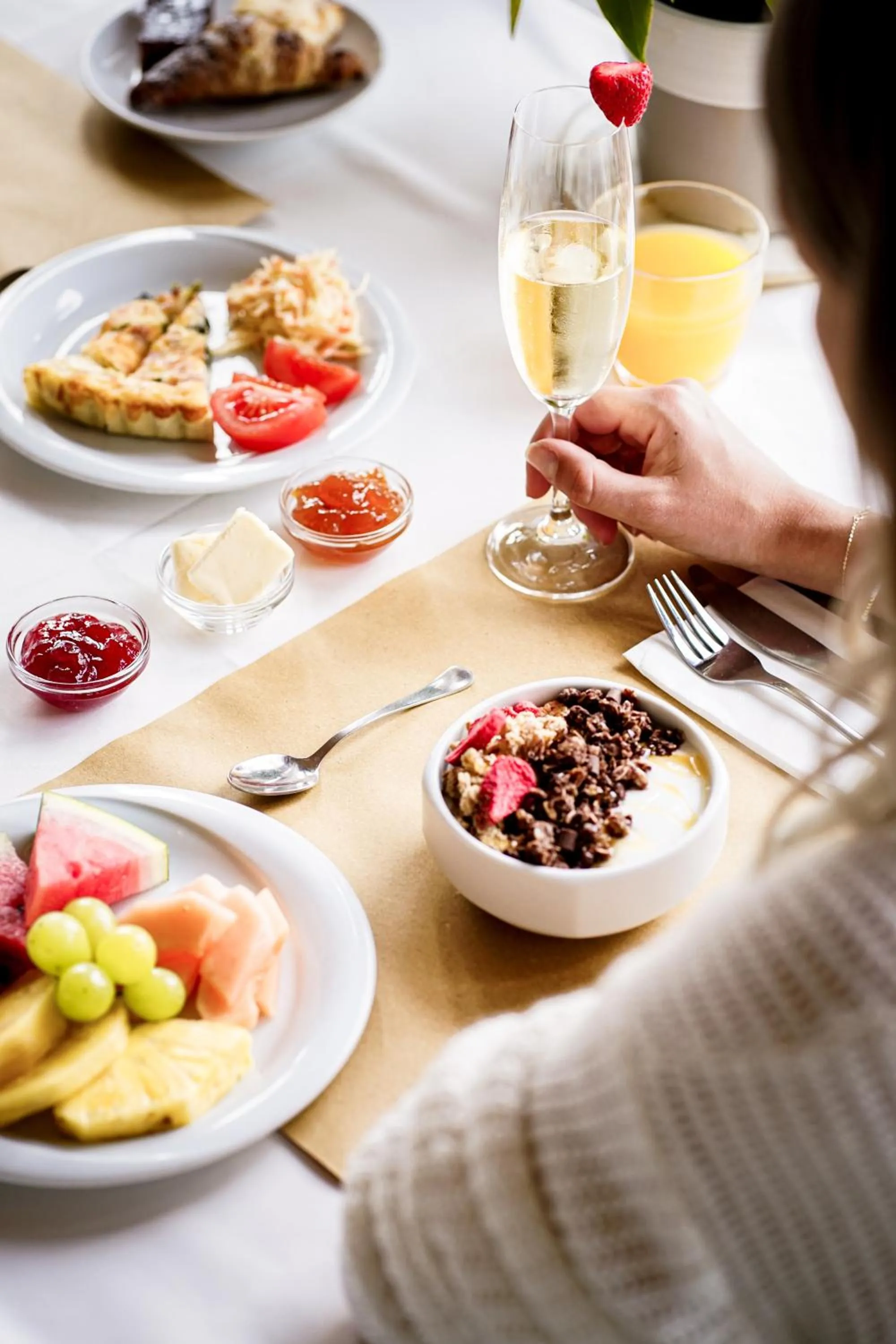 Breakfast in Hotel SLUNEČNÁ LOUKA