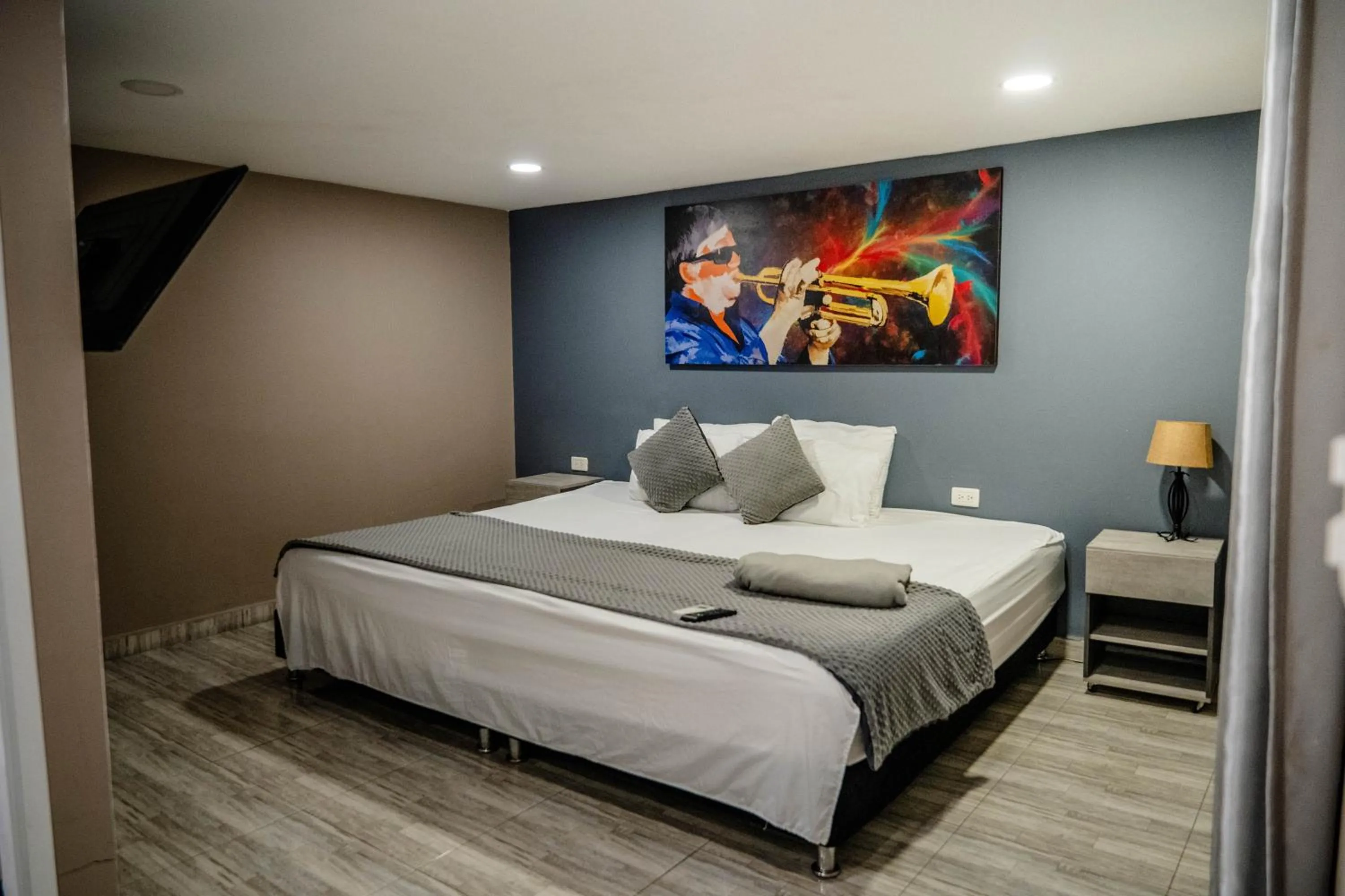 Bed in Bahia 79 Apartasuites Cerca al Centro